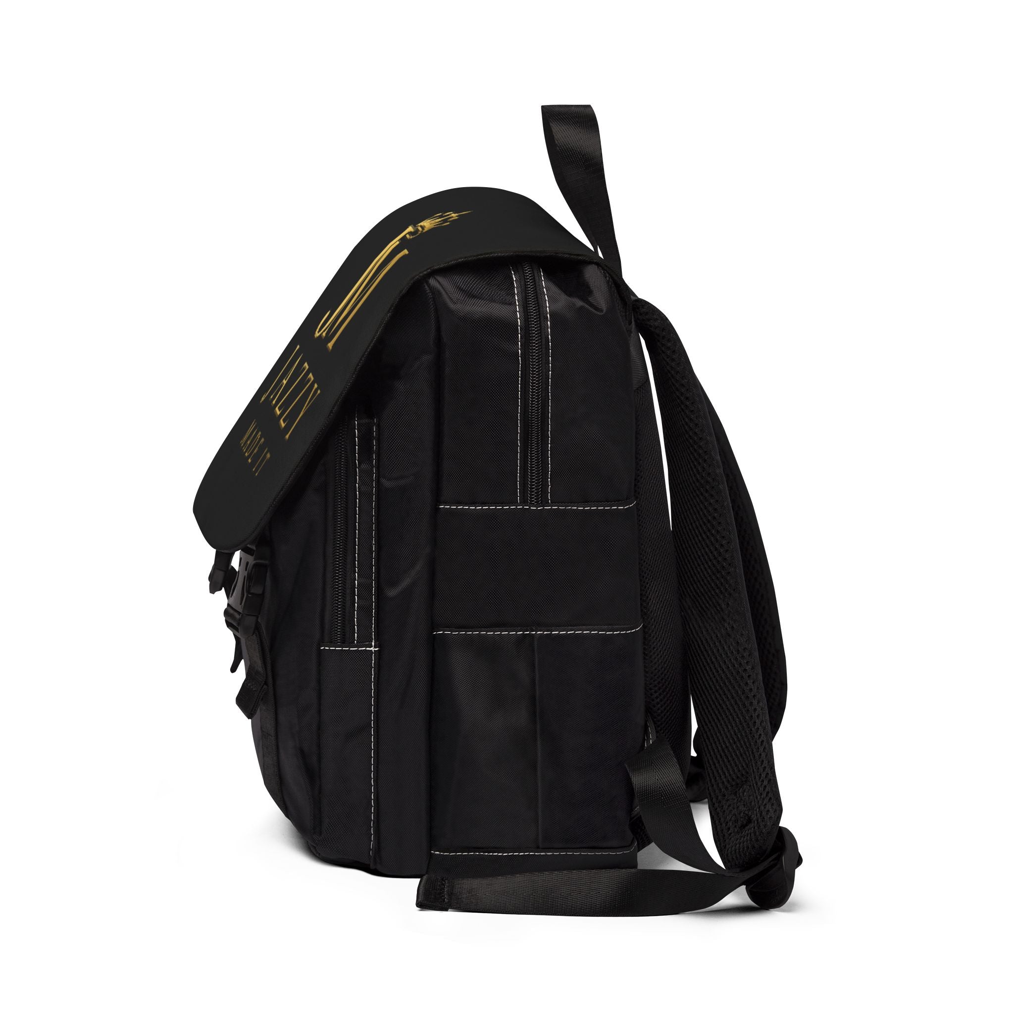 Backpack — "Jazzy Made It" Gold Monogram Backpack
