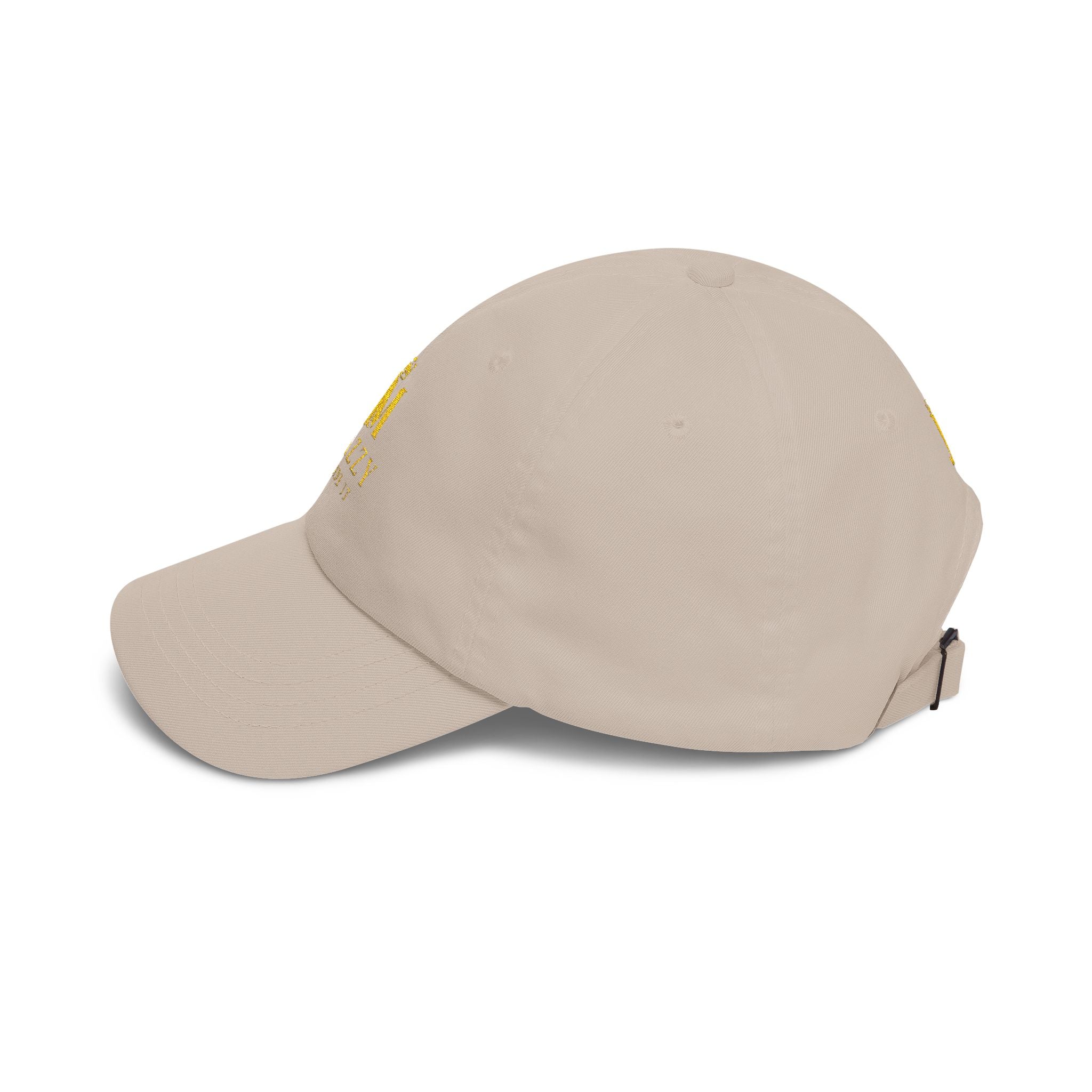 Jazzy Made It Dad Cap – Embroidered Gold Logo Baseball Hat