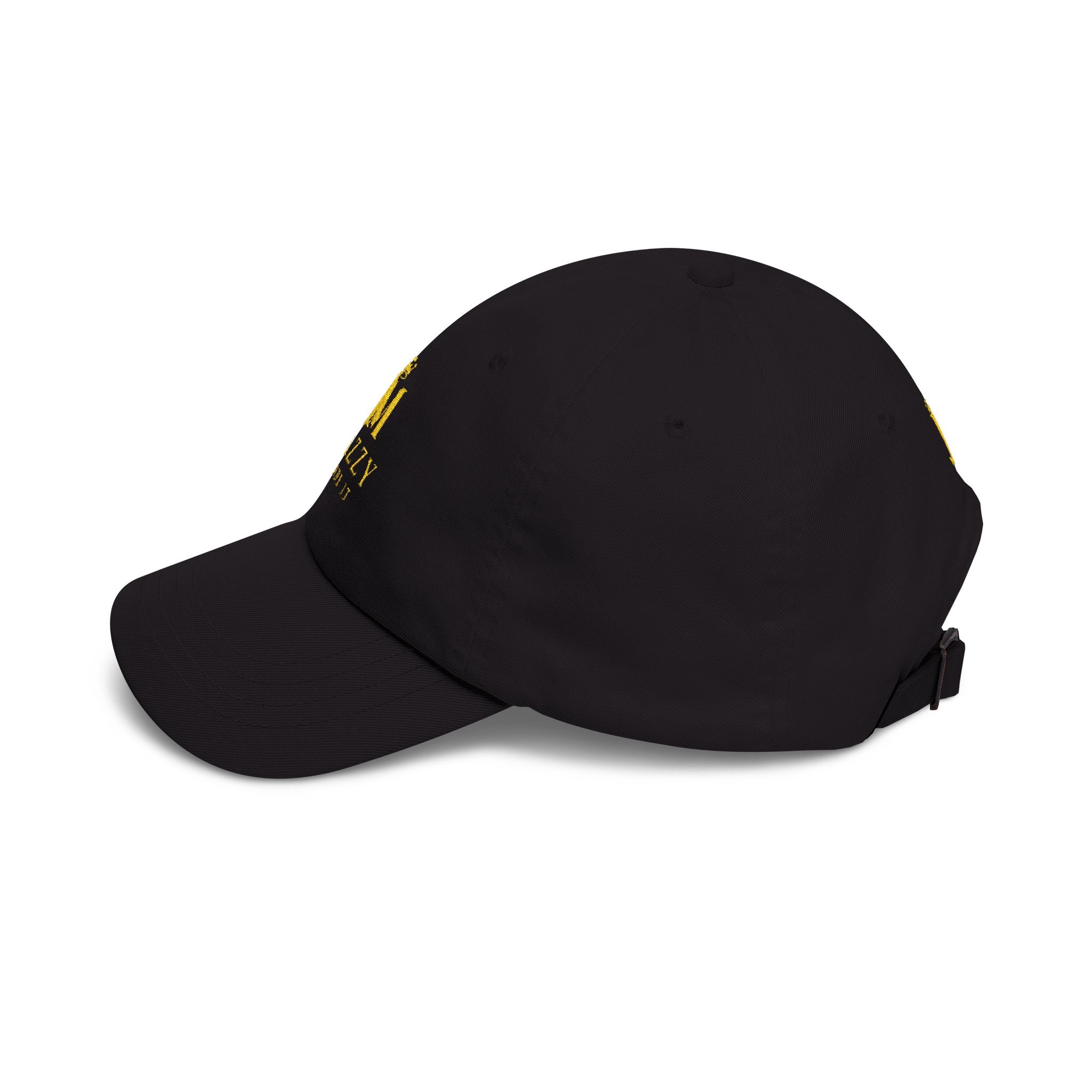 Jazzy Made It Dad Cap – Embroidered Gold Logo Baseball Hat
