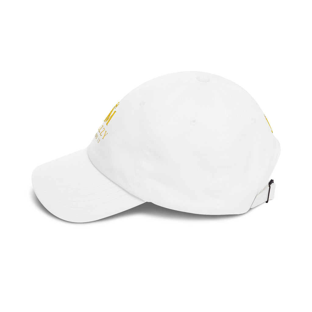 Jazzy Made It Dad Cap – Embroidered Gold Logo Baseball Hat