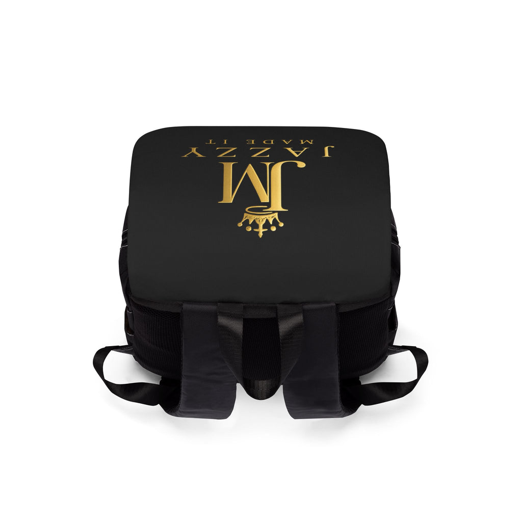 Backpack — "Jazzy Made It" Gold Monogram Backpack