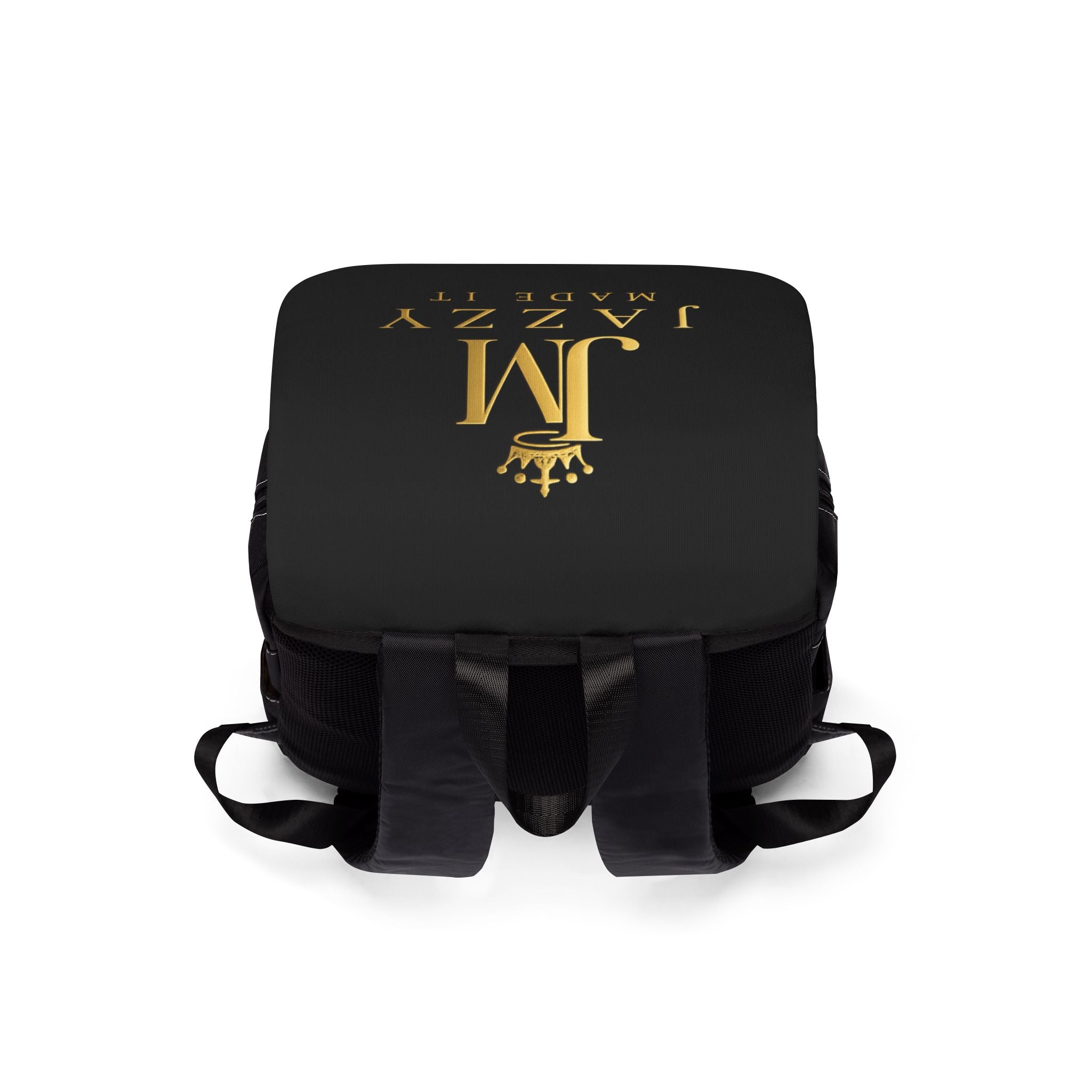 Backpack — "Jazzy Made It" Gold Monogram Backpack