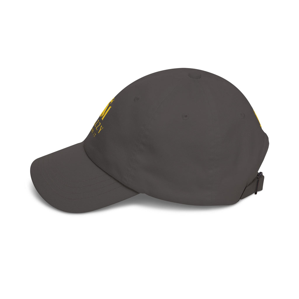 Jazzy Made It Dad Cap – Embroidered Gold Logo Baseball Hat