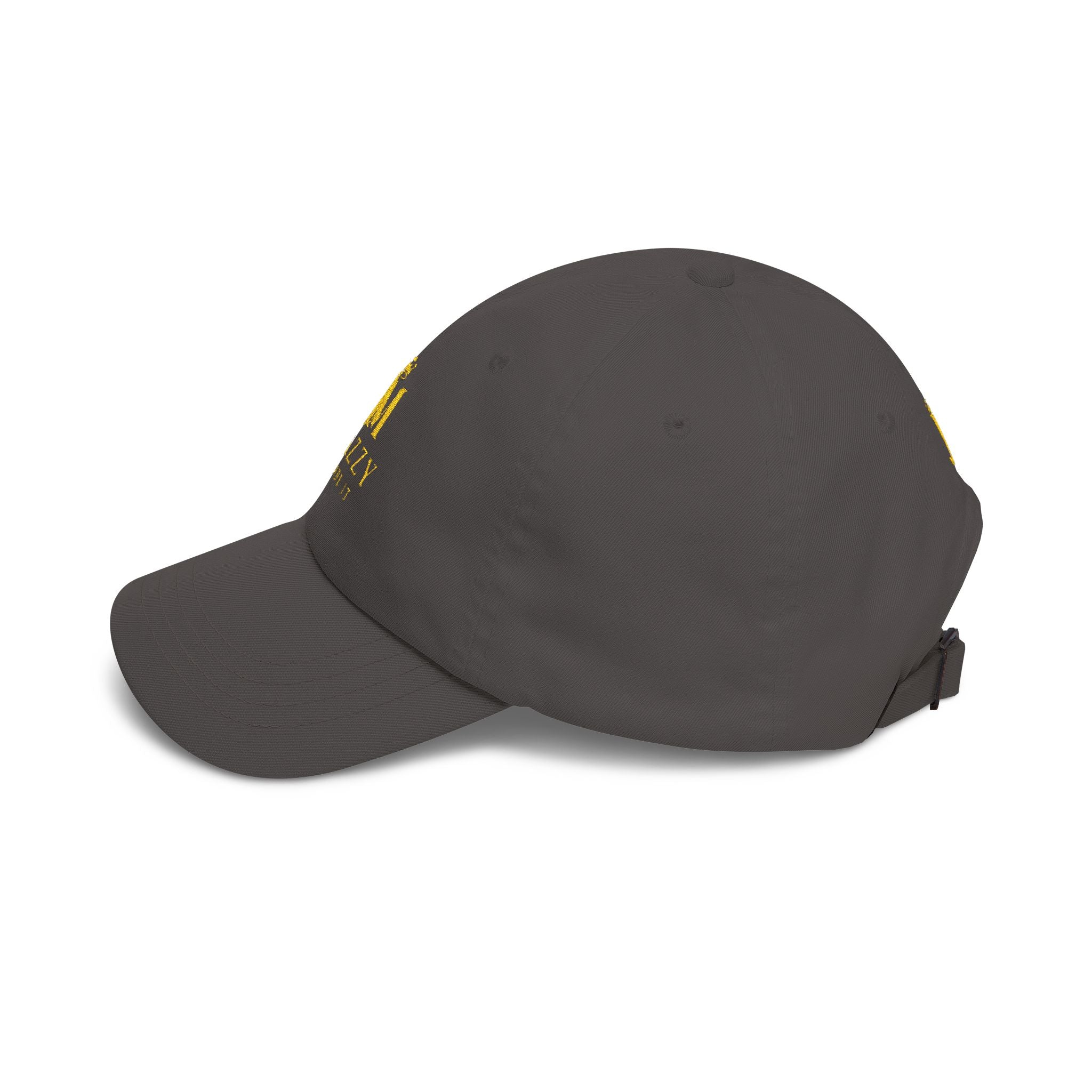 Jazzy Made It Dad Cap – Embroidered Gold Logo Baseball Hat