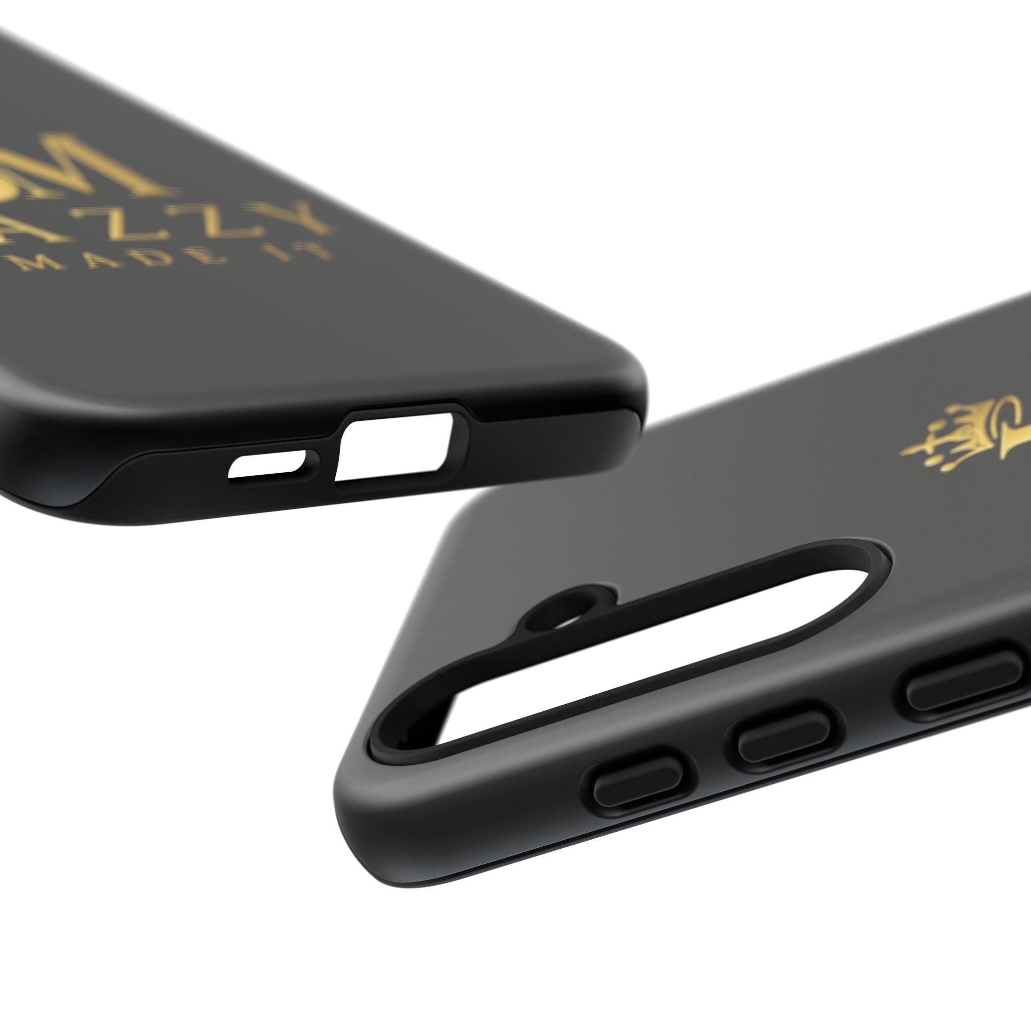 Phone Case — "Jazzy Made It" Black & Gold Tough Case