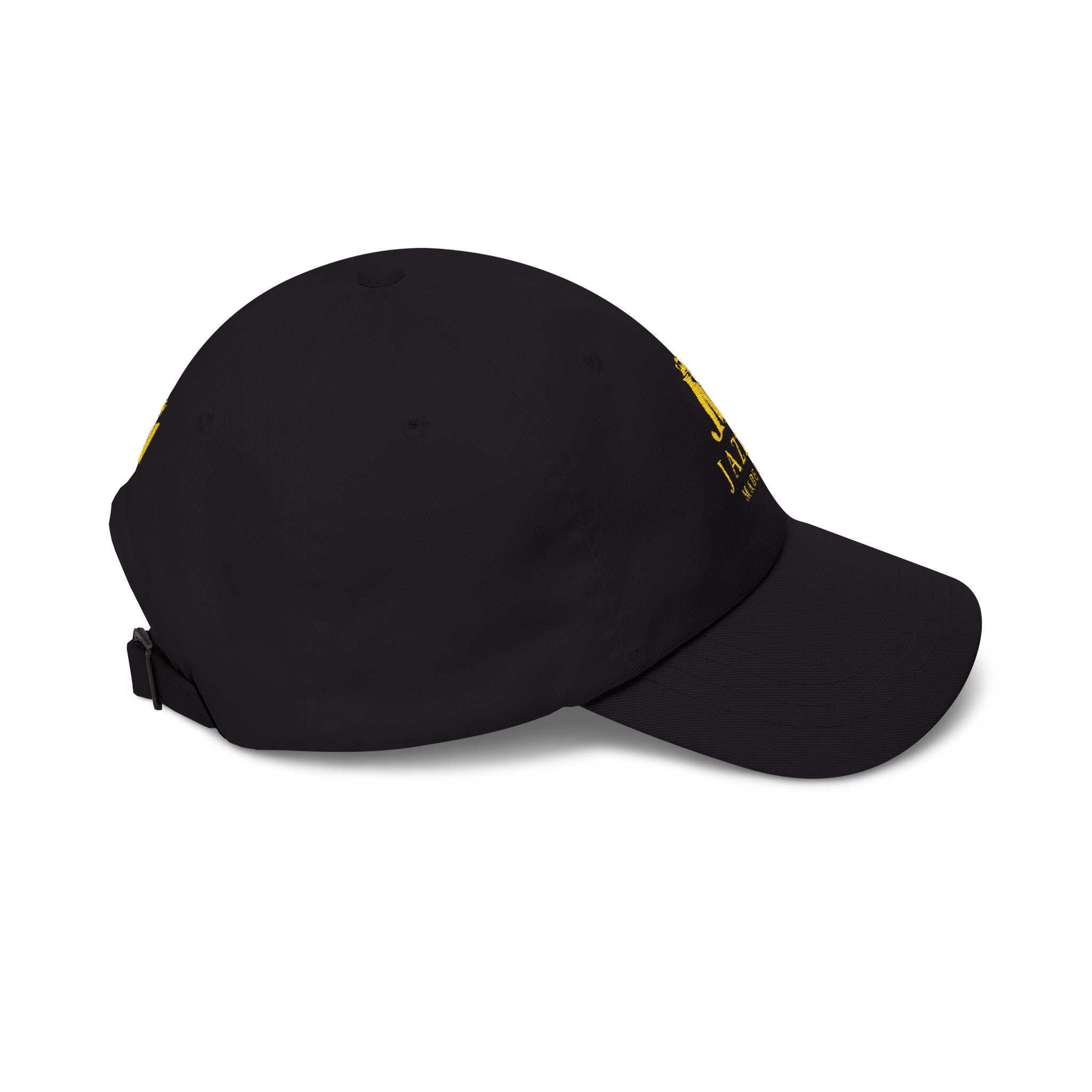Jazzy Made It Dad Cap – Embroidered Gold Logo Baseball Hat