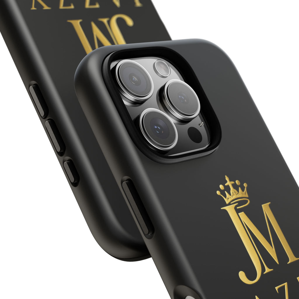 Phone Case — "Jazzy Made It" Black & Gold Tough Case