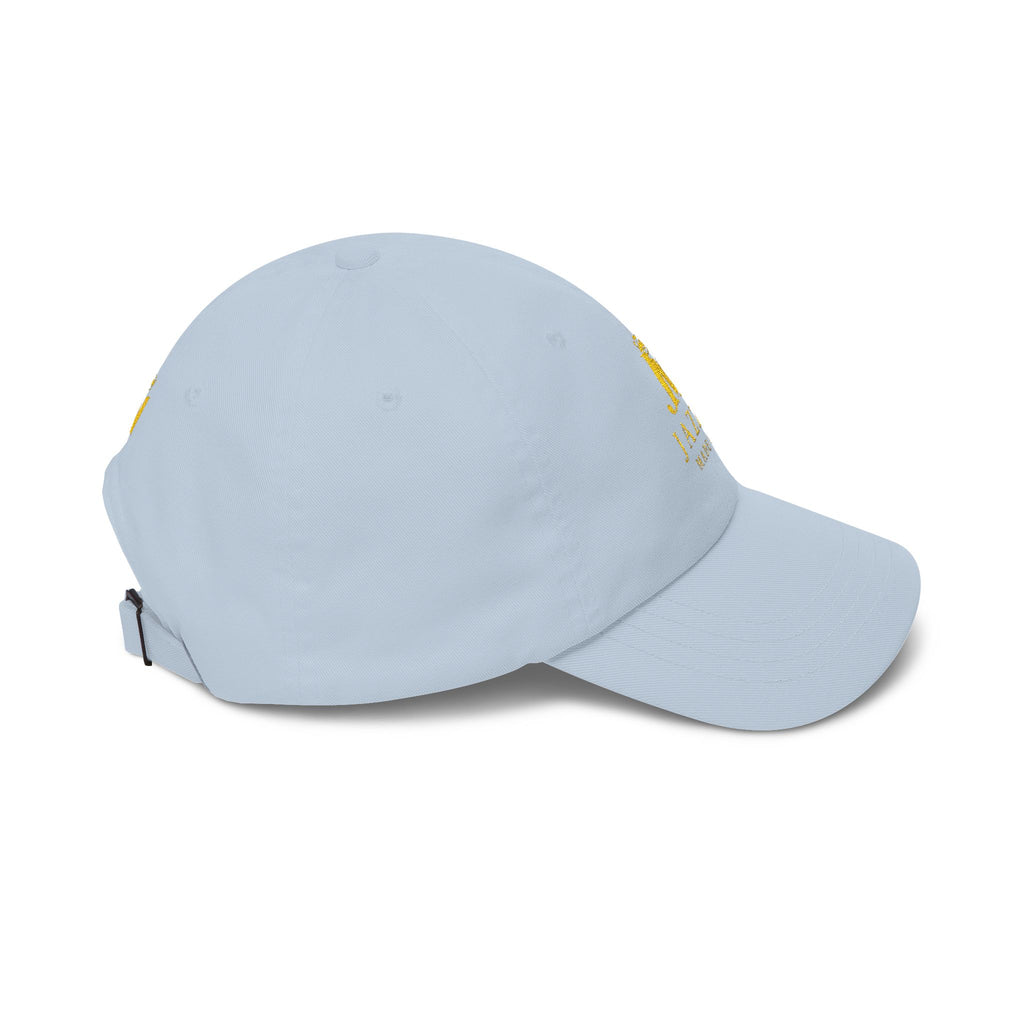 Jazzy Made It Dad Cap – Embroidered Gold Logo Baseball Hat