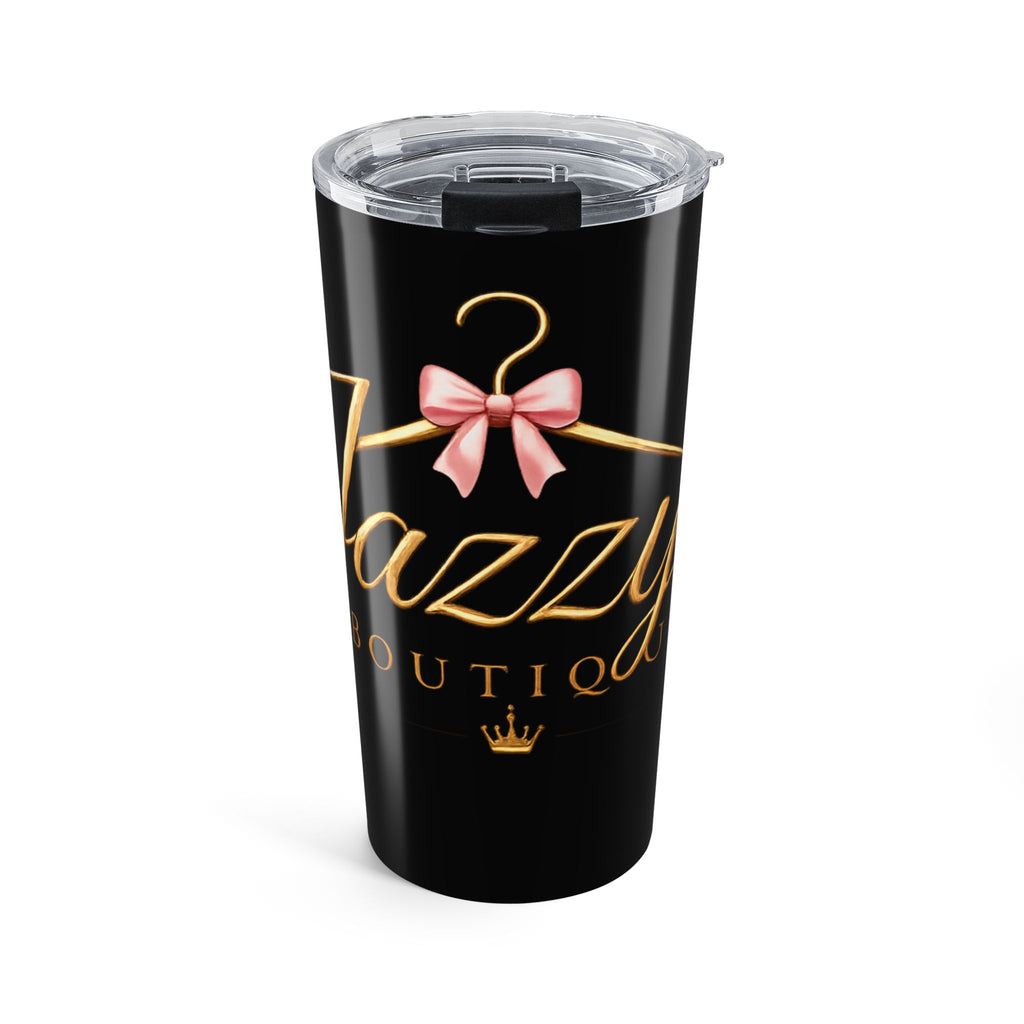 Boutique Logo 20oz Tumbler – Black & Gold Fashion Travel Cup