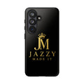 Phone Case — "Jazzy Made It" Black & Gold Tough Case