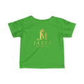 Infant Tee — "Jazzy Made It" Gold Crown Logo Baby T-Shirt