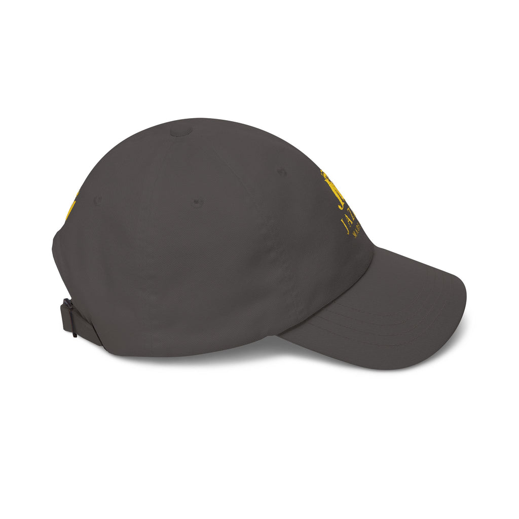 Jazzy Made It Dad Cap – Embroidered Gold Logo Baseball Hat