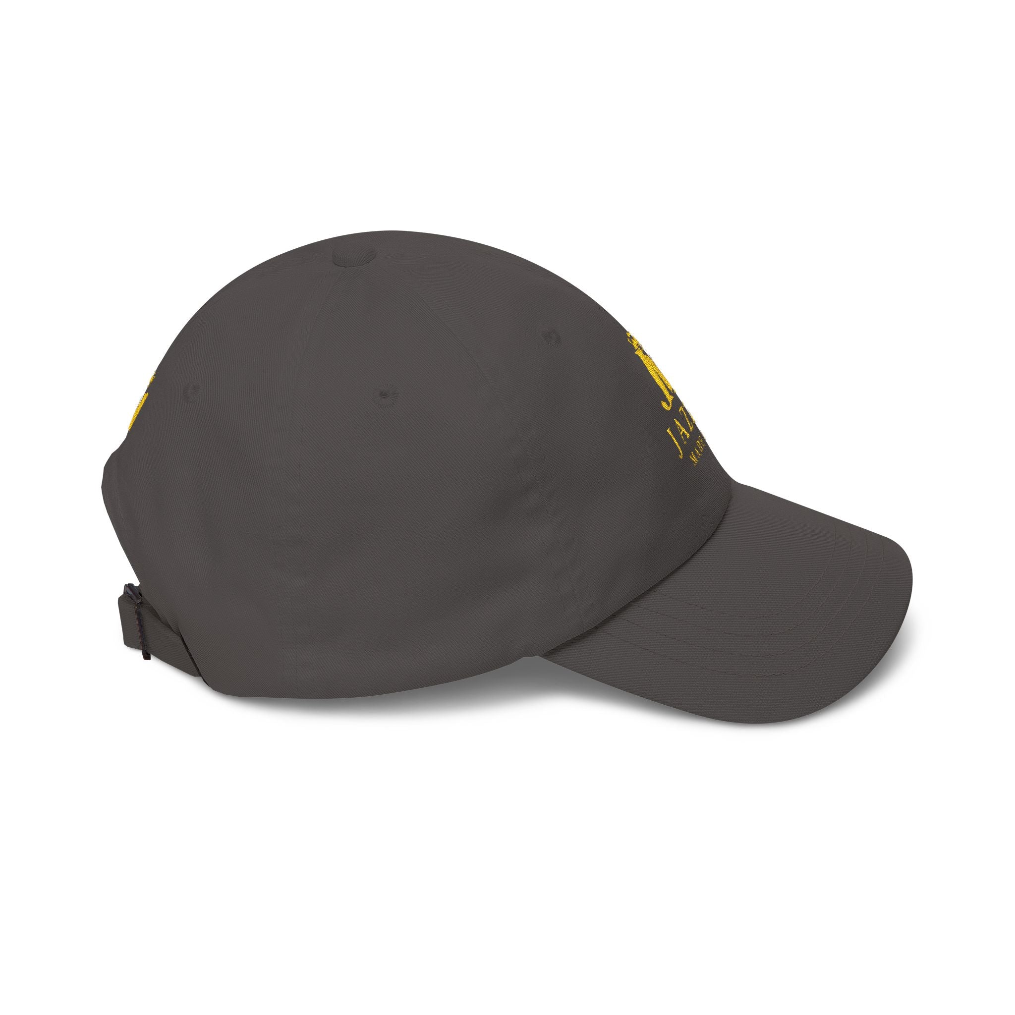 Jazzy Made It Dad Cap – Embroidered Gold Logo Baseball Hat