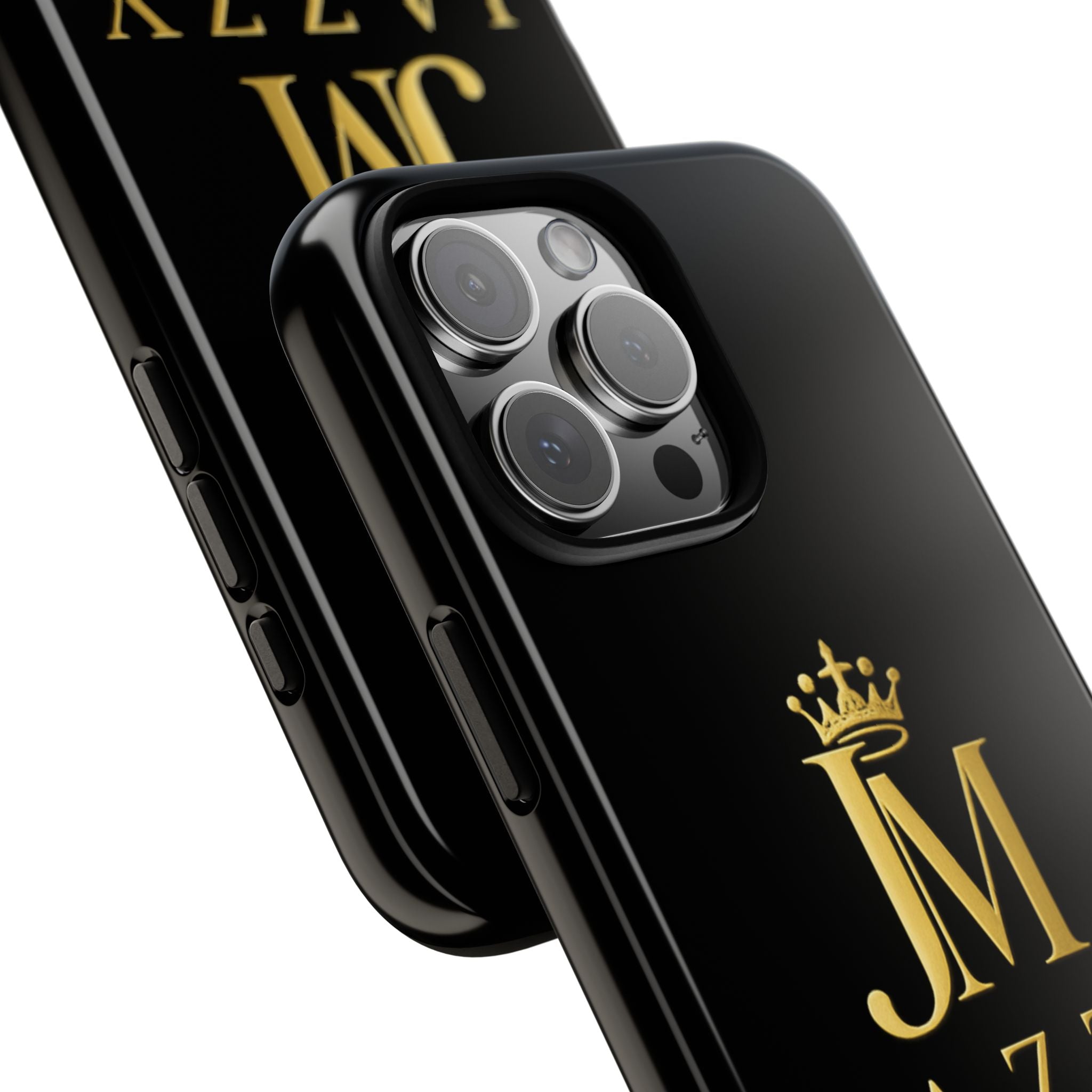 Phone Case — "Jazzy Made It" Black & Gold Tough Case