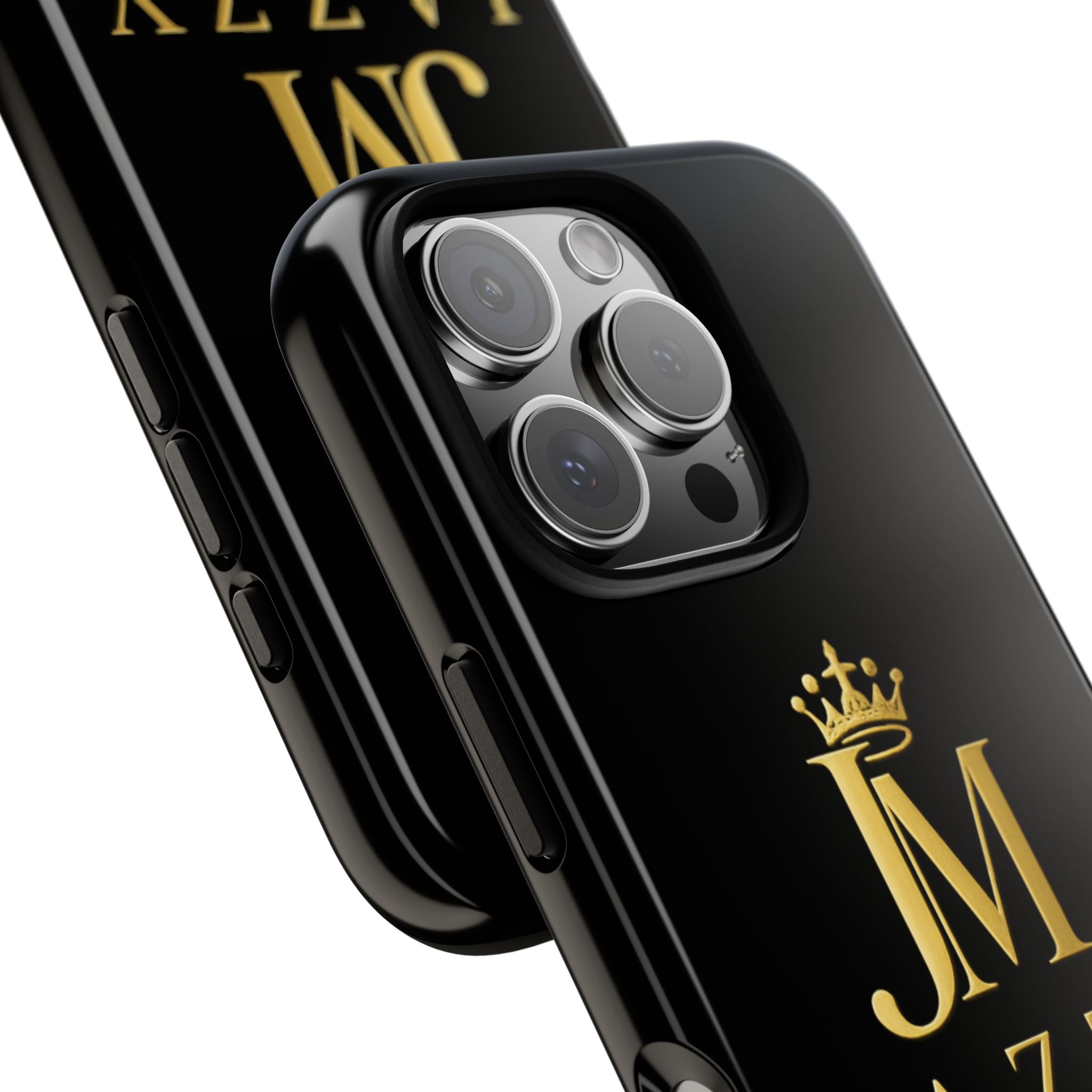 Phone Case — "Jazzy Made It" Black & Gold Tough Case