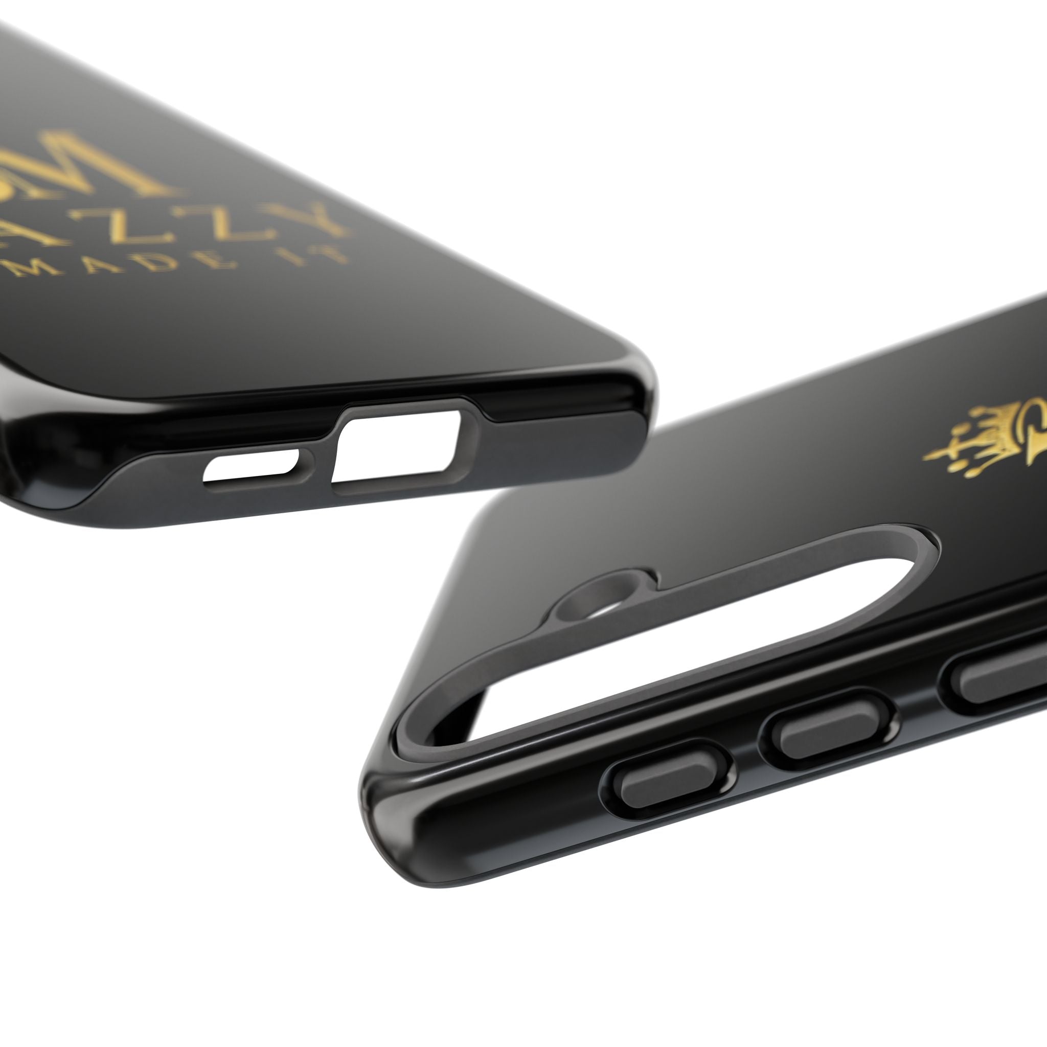 Phone Case — "Jazzy Made It" Black & Gold Tough Case