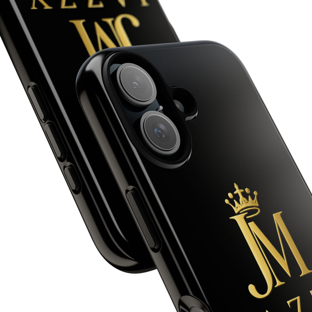 Phone Case — "Jazzy Made It" Black & Gold Tough Case