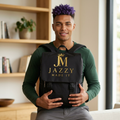 Backpack — "Jazzy Made It" Gold Monogram Backpack