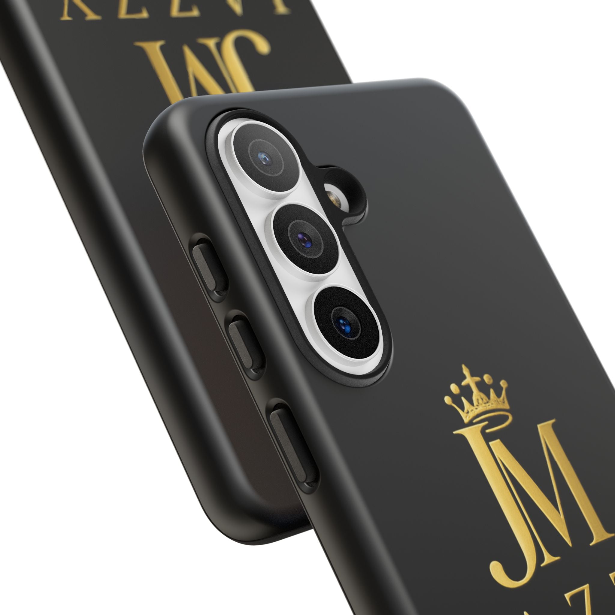 Phone Case — "Jazzy Made It" Black & Gold Tough Case