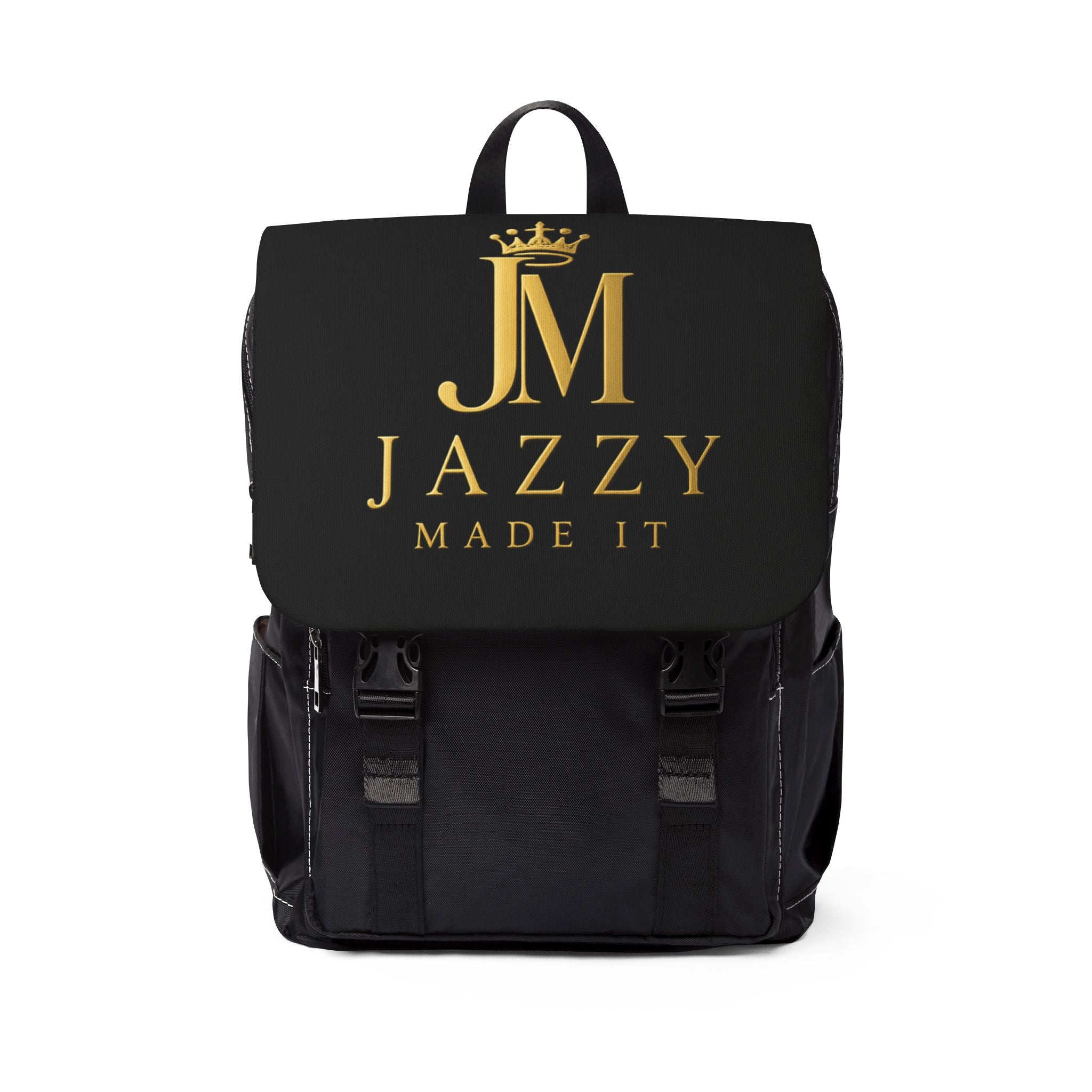 Backpack — "Jazzy Made It" Gold Monogram Backpack