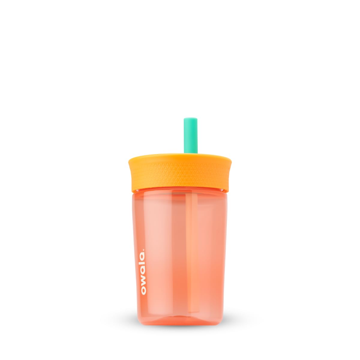 Owala Kids Insulation Stainless Steel Tumbler with Spill Resistant Flexible Straw, Easy to Clean, Kids Water Bottle, Great for Travel, Dishwasher Safe, 12 Oz, Pink and Purple (Lilac Rocket)