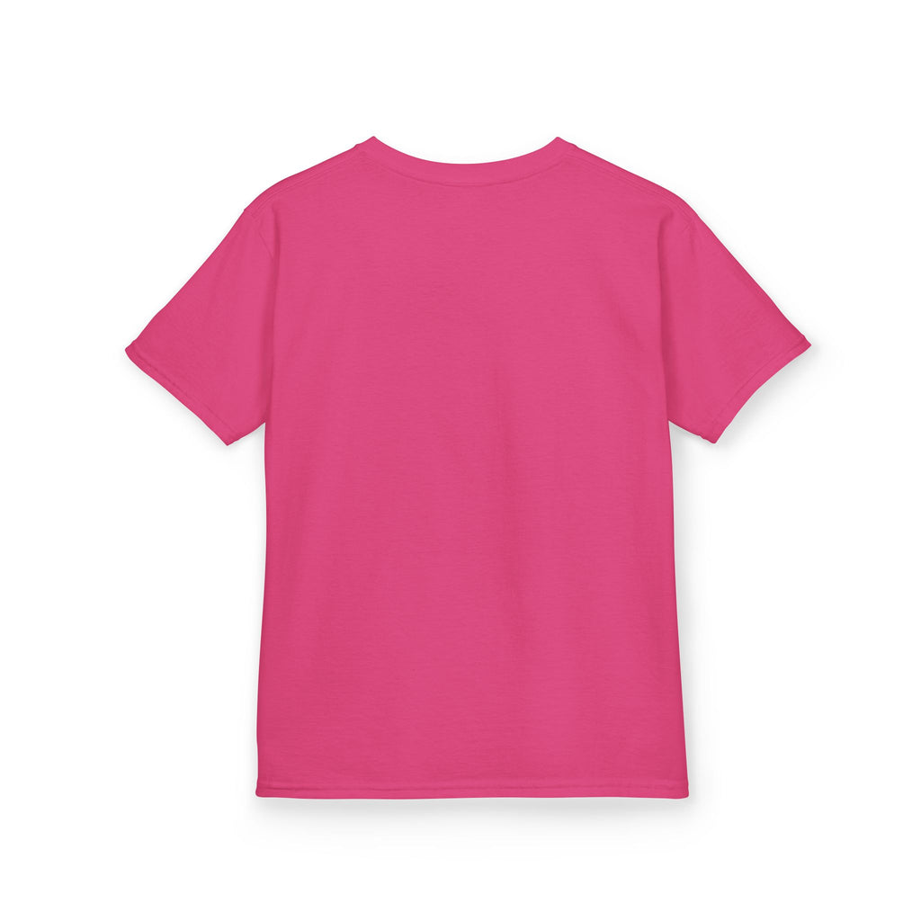 Kids Tee — Pink Initial 'M' with 'Jassy Made It' Gold Script