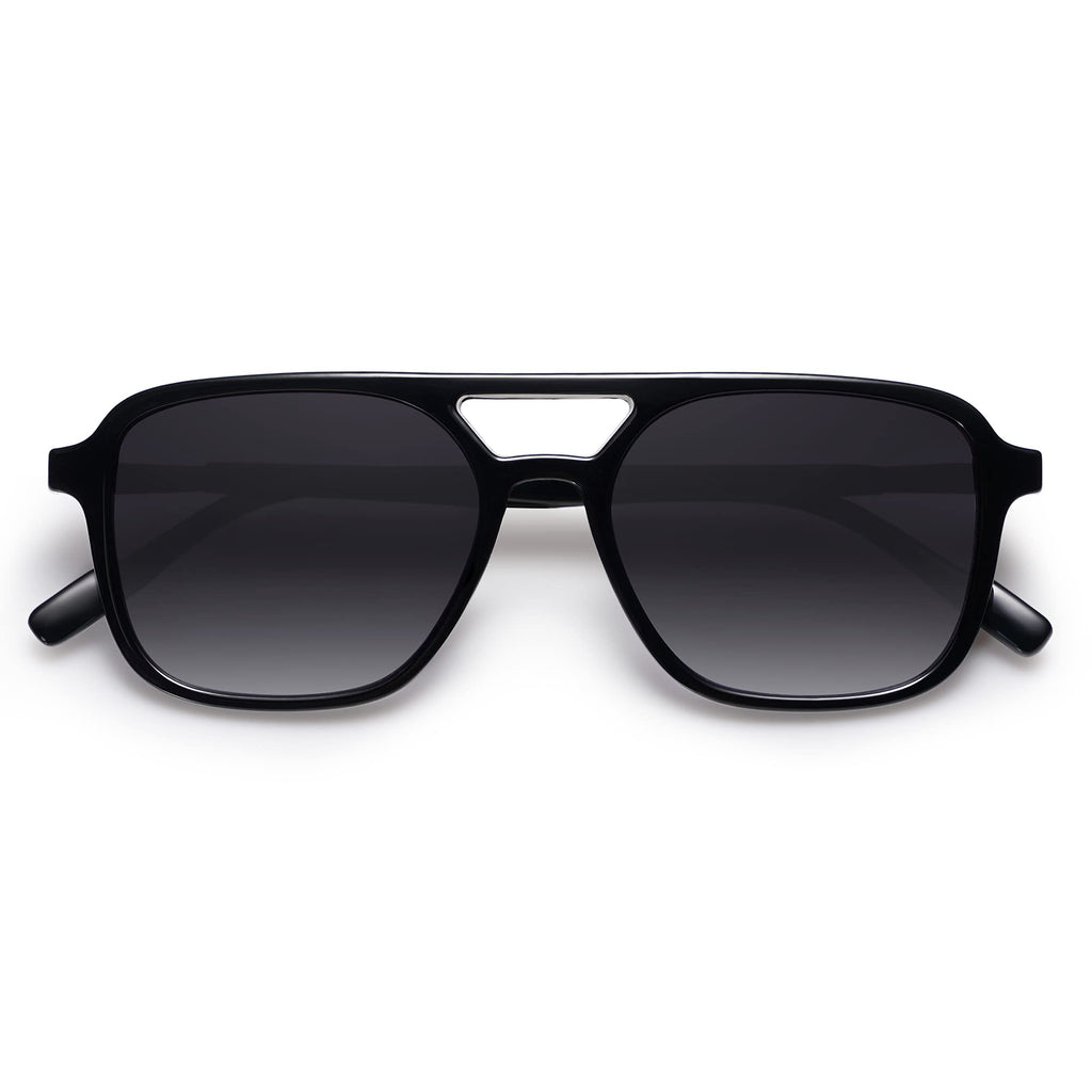 SOJOS Retro Aviator Sunglasses for Women Men,Trendy Rectangle Womens Mens Shades Sun Glasses SJ2202