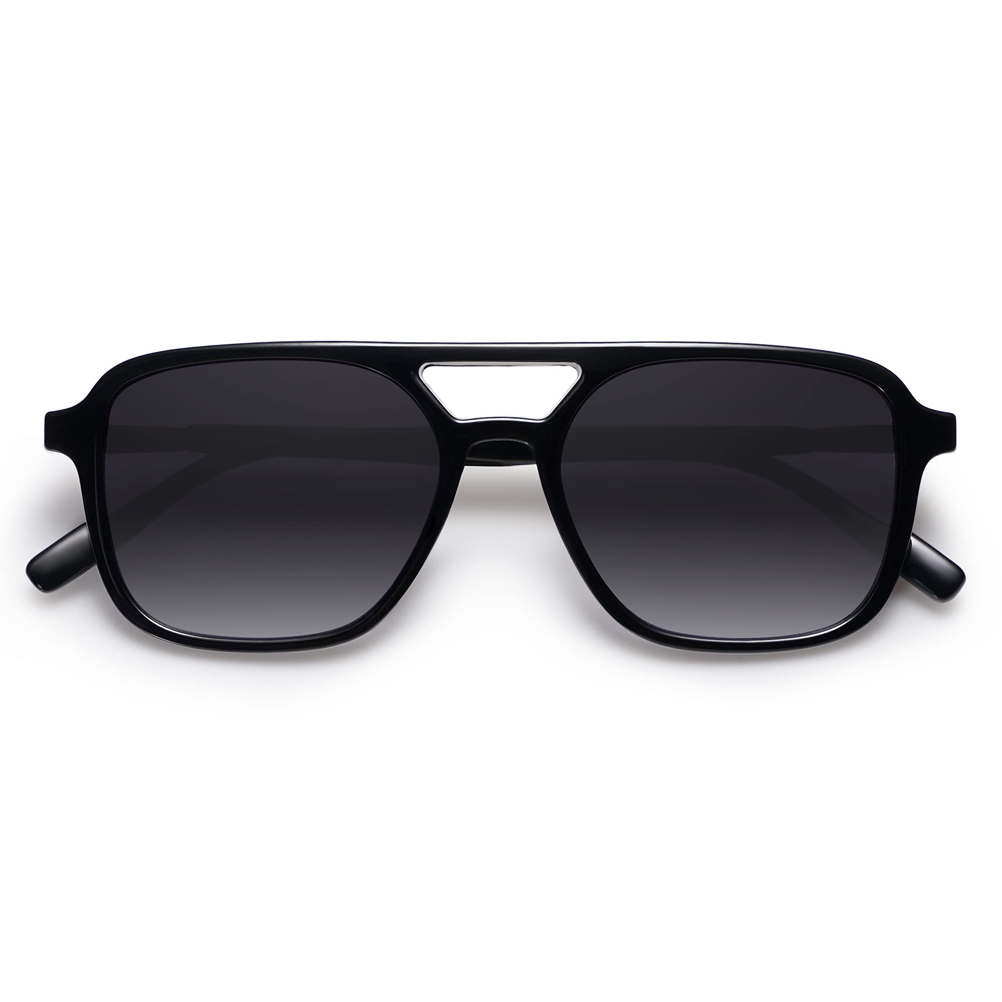 SOJOS Retro Aviator Sunglasses for Women Men,Trendy Rectangle Womens Mens Shades Sun Glasses SJ2202