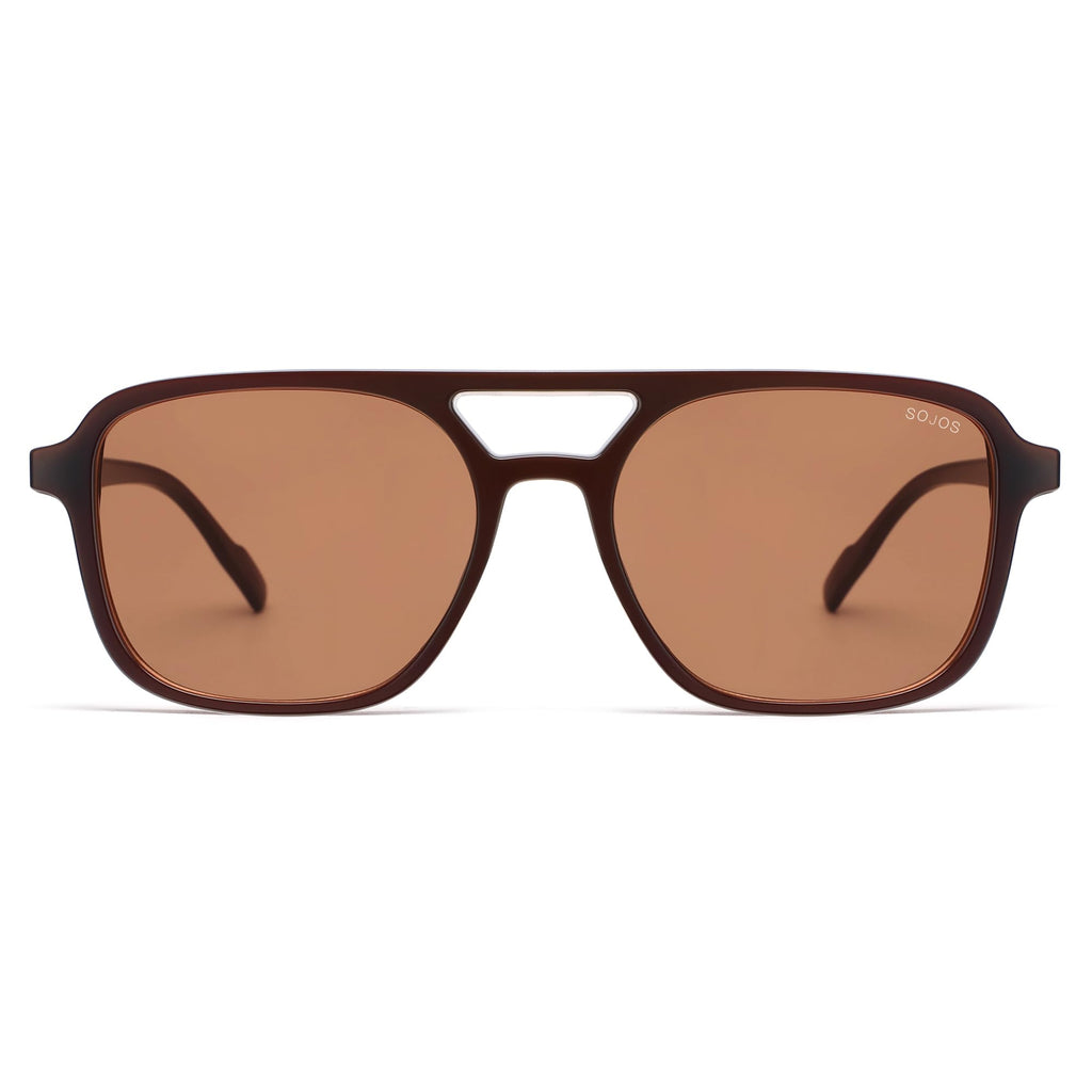 SOJOS Retro Aviator Sunglasses for Women Men,Trendy Rectangle Womens Mens Shades Sun Glasses SJ2202