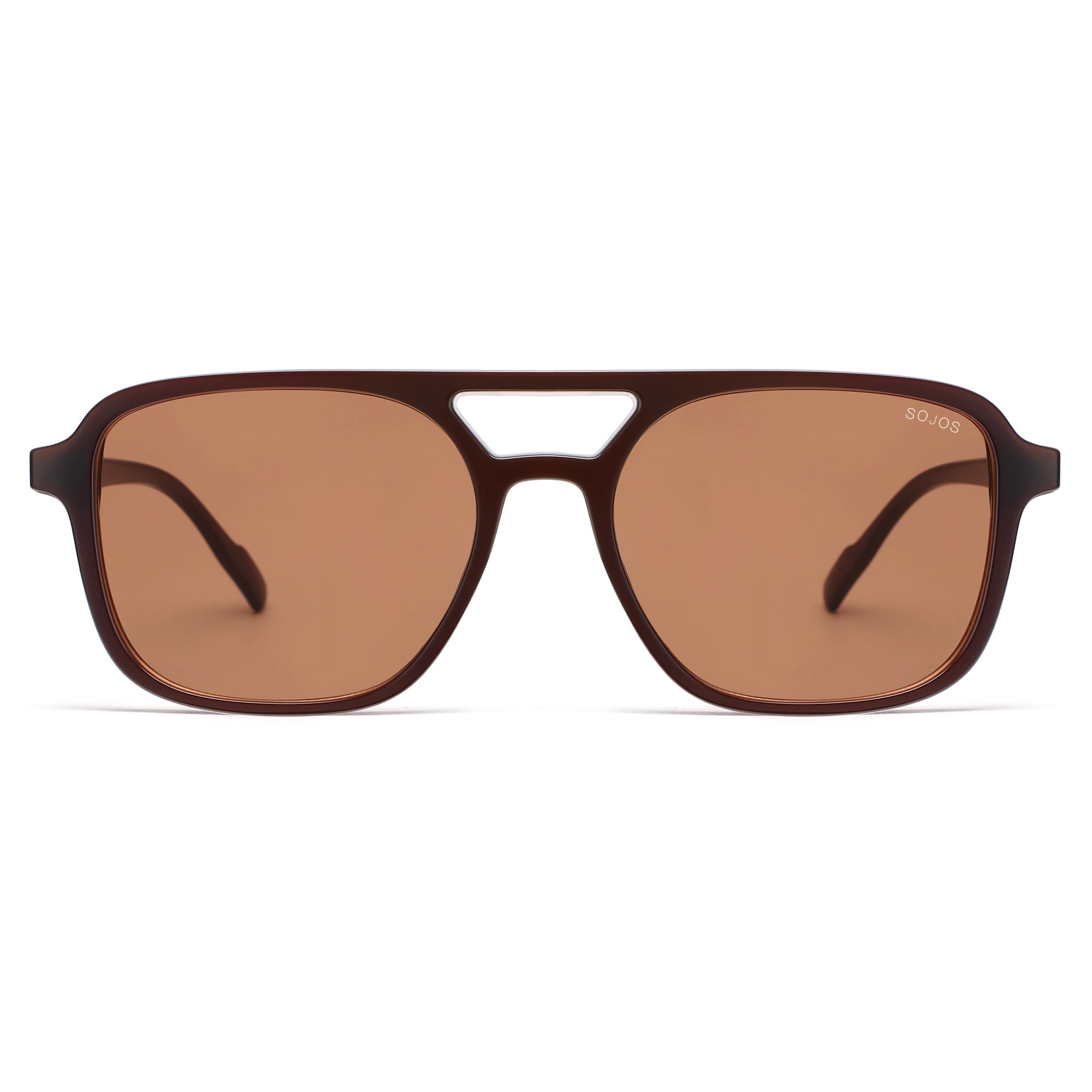 SOJOS Retro Aviator Sunglasses for Women Men,Trendy Rectangle Womens Mens Shades Sun Glasses SJ2202