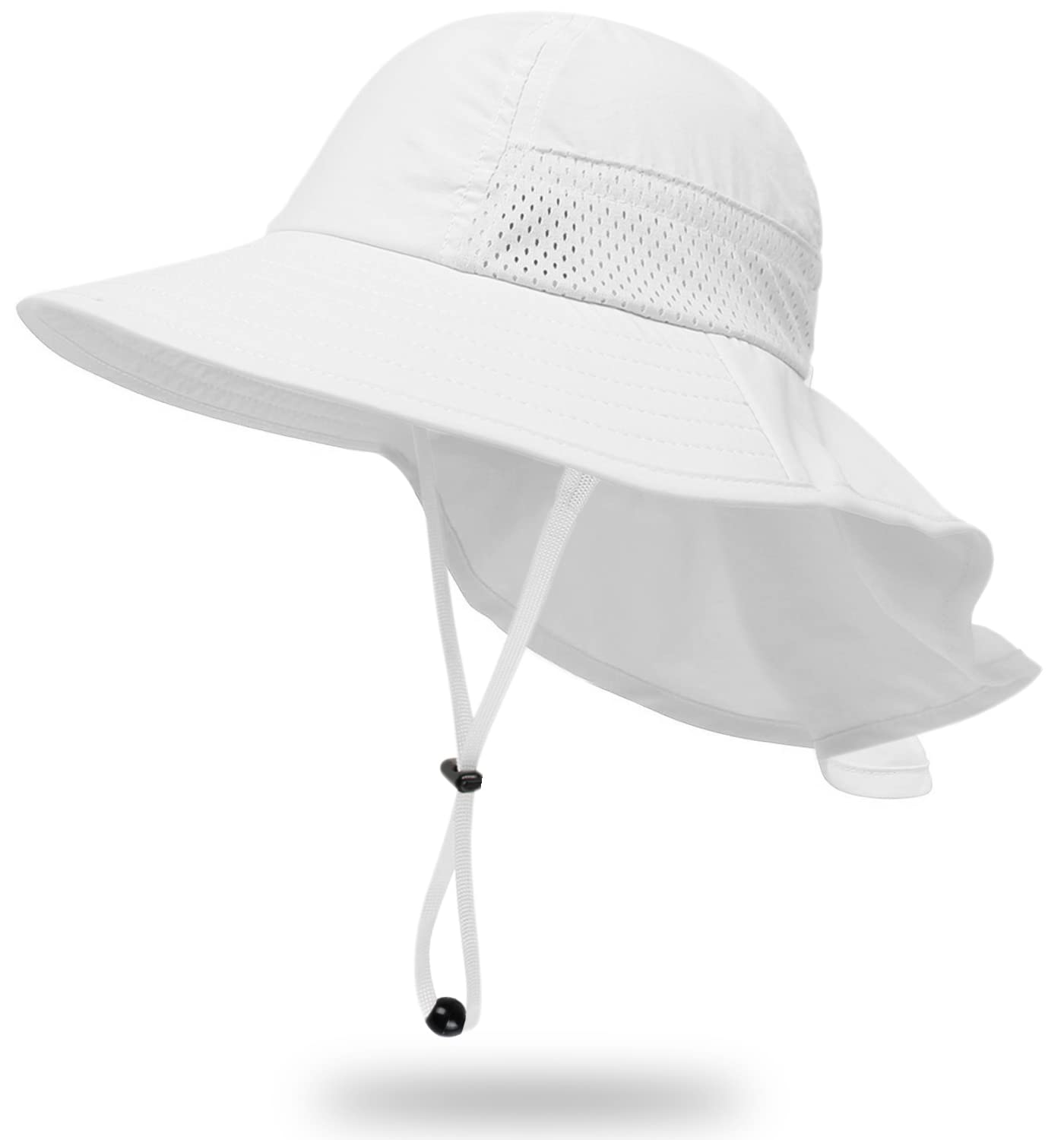 Toddler Baby Sun Hat Kids Summer Beach Essentials Adjustable Beach Hats with Bucket Wide Brim for Boys Girls Age 0-14 Years