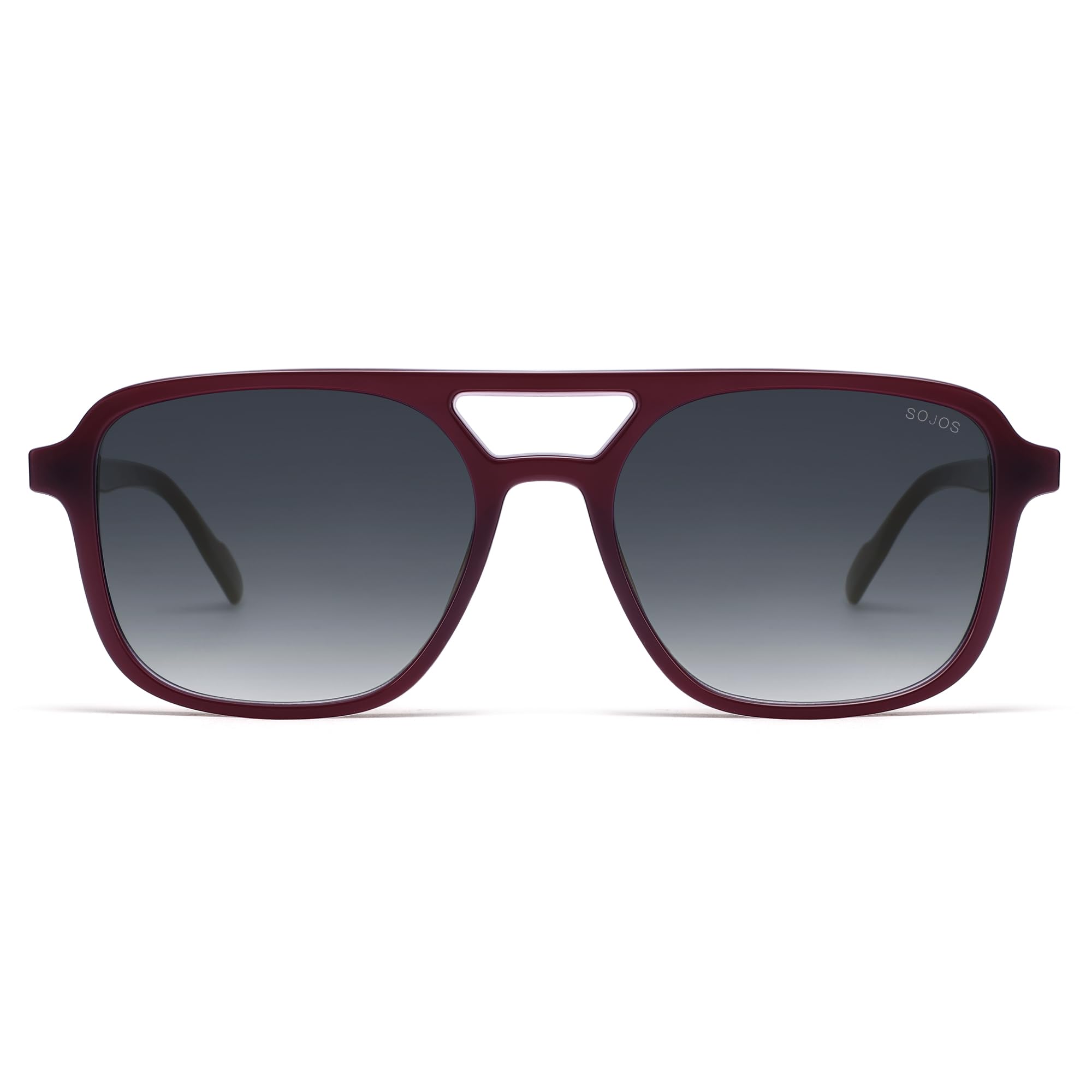 SOJOS Retro Aviator Sunglasses for Women Men,Trendy Rectangle Womens Mens Shades Sun Glasses SJ2202