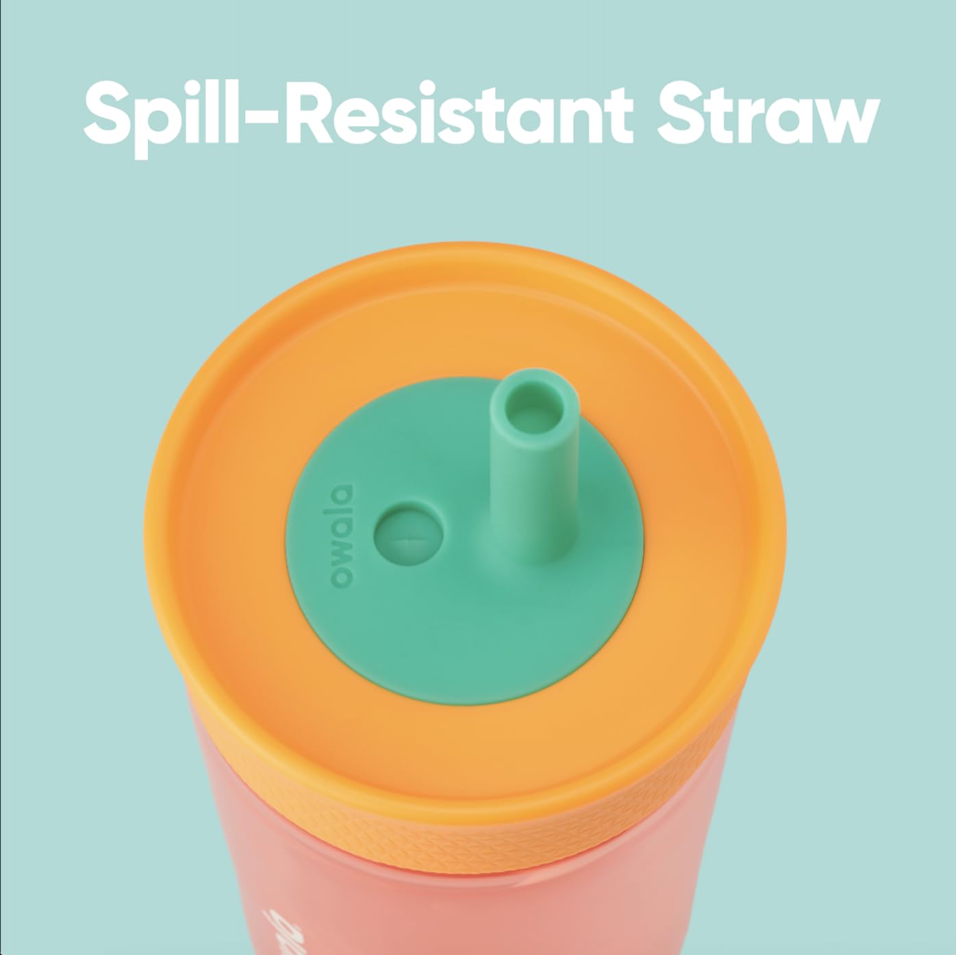 Owala Kids Insulation Stainless Steel Tumbler with Spill Resistant Flexible Straw, Easy to Clean, Kids Water Bottle, Great for Travel, Dishwasher Safe, 12 Oz, Pink and Purple (Lilac Rocket)