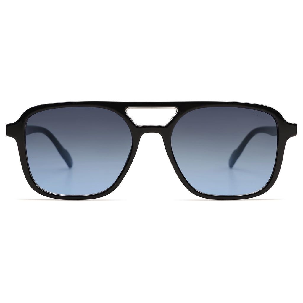 SOJOS Retro Aviator Sunglasses for Women Men,Trendy Rectangle Womens Mens Shades Sun Glasses SJ2202
