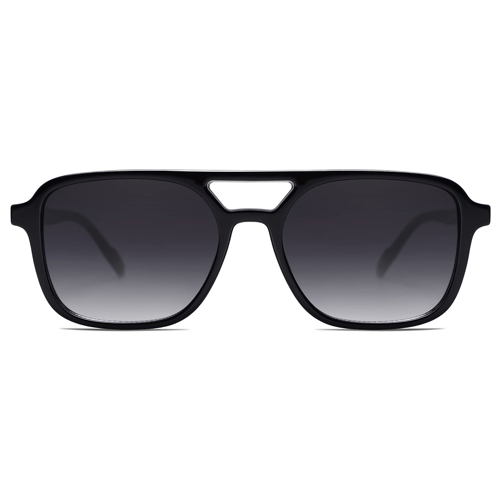 SOJOS Retro Aviator Sunglasses for Women Men,Trendy Rectangle Womens Mens Shades Sun Glasses SJ2202