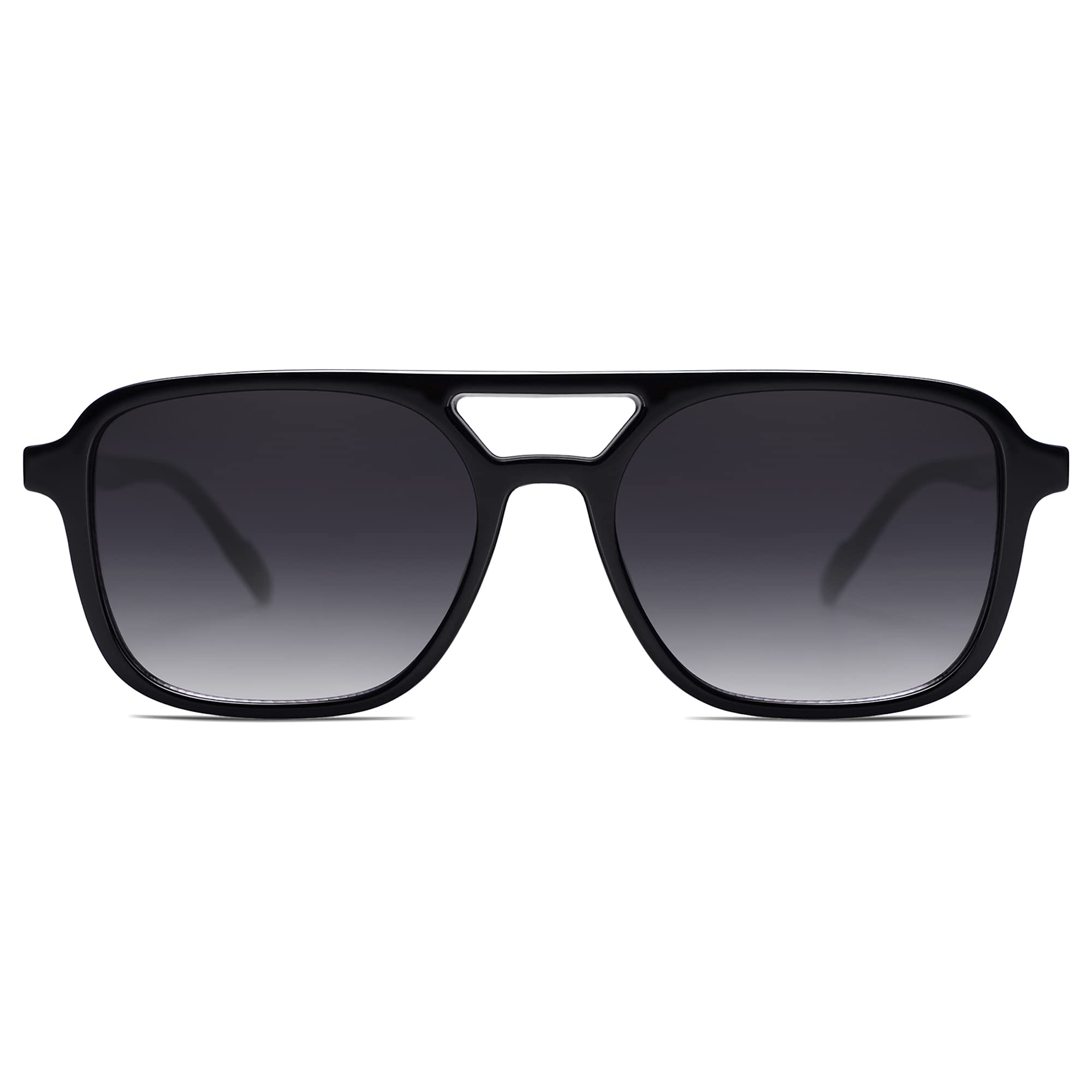 SOJOS Retro Aviator Sunglasses for Women Men,Trendy Rectangle Womens Mens Shades Sun Glasses SJ2202