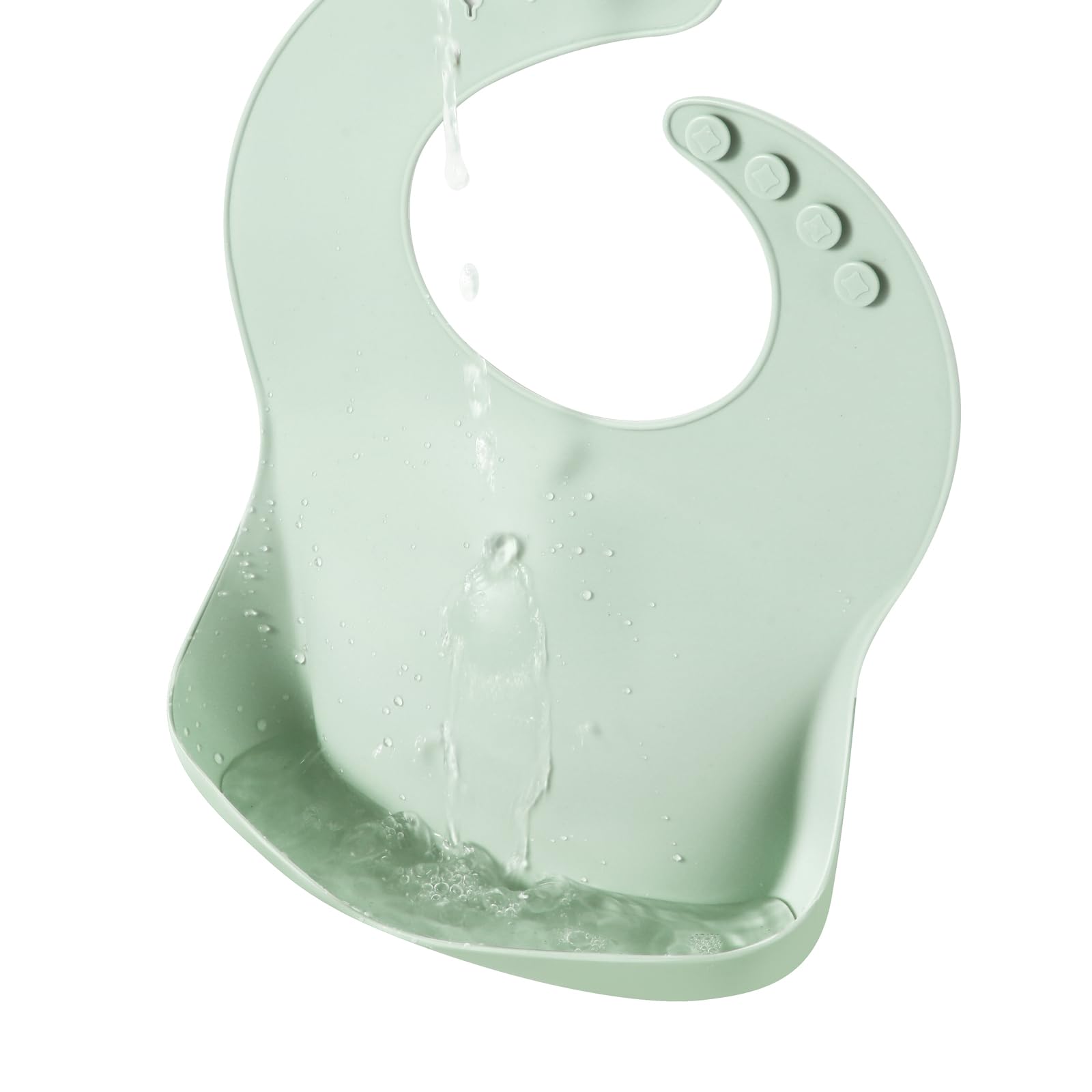 PandaEar Set of 3 Silicone Baby Bibs Waterproof, Soft, Unisex, 10-72 Months