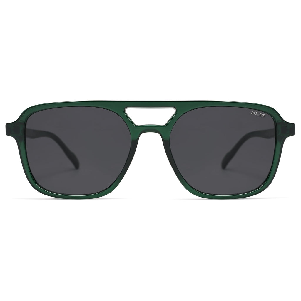 SOJOS Retro Aviator Sunglasses for Women Men,Trendy Rectangle Womens Mens Shades Sun Glasses SJ2202