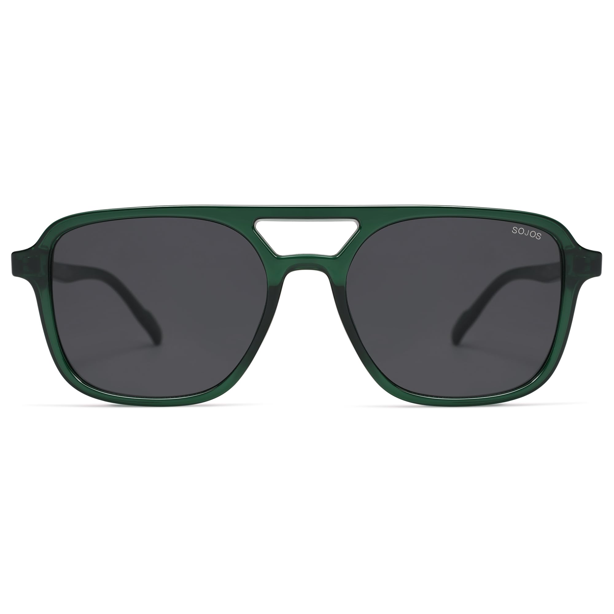 SOJOS Retro Aviator Sunglasses for Women Men,Trendy Rectangle Womens Mens Shades Sun Glasses SJ2202