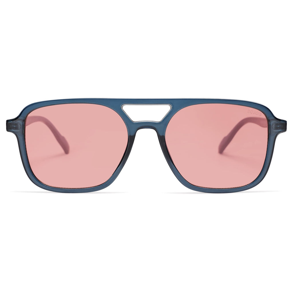 SOJOS Retro Aviator Sunglasses for Women Men,Trendy Rectangle Womens Mens Shades Sun Glasses SJ2202