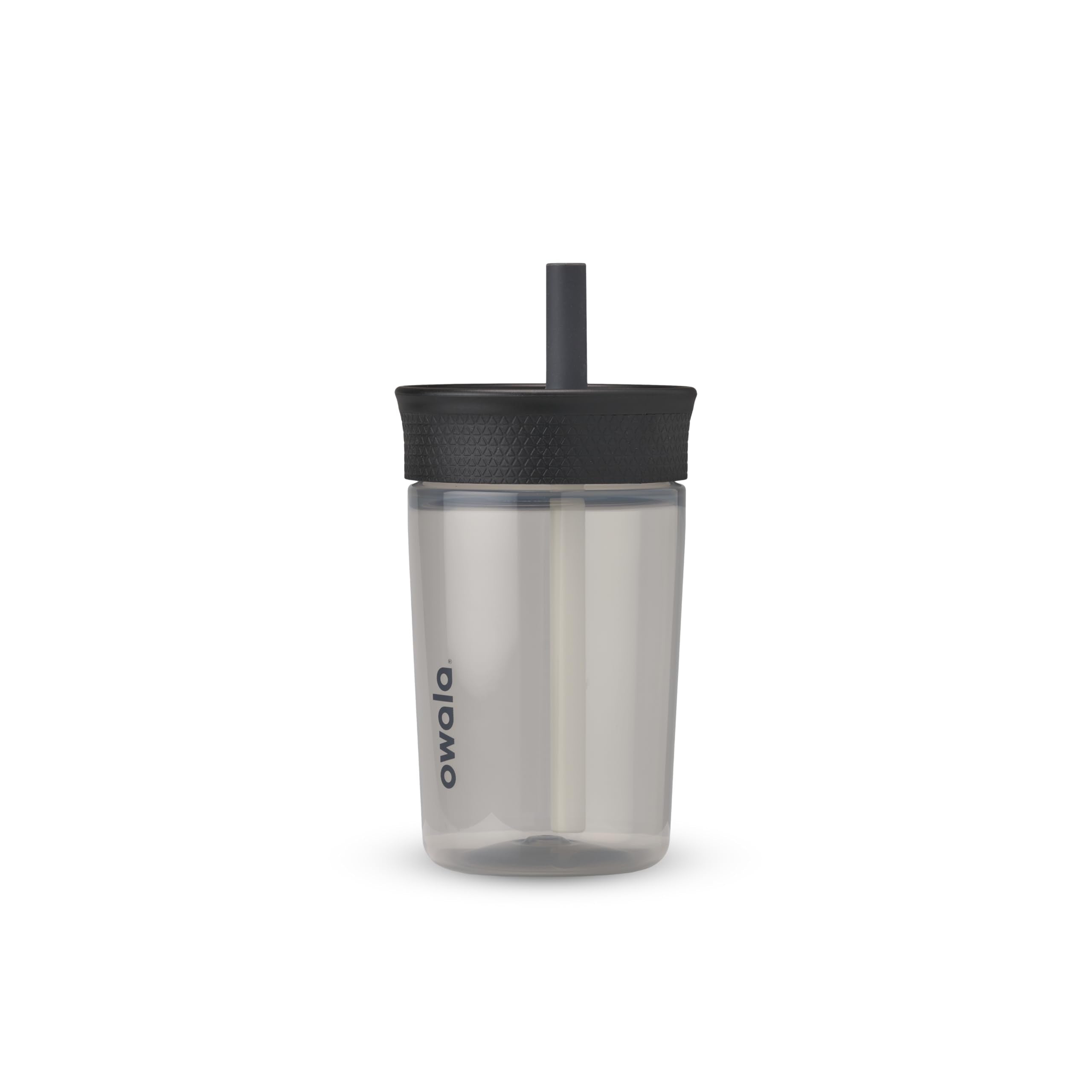Owala Kids Insulation Stainless Steel Tumbler with Spill Resistant Flexible Straw, Easy to Clean, Kids Water Bottle, Great for Travel, Dishwasher Safe, 12 Oz, Pink and Purple (Lilac Rocket)