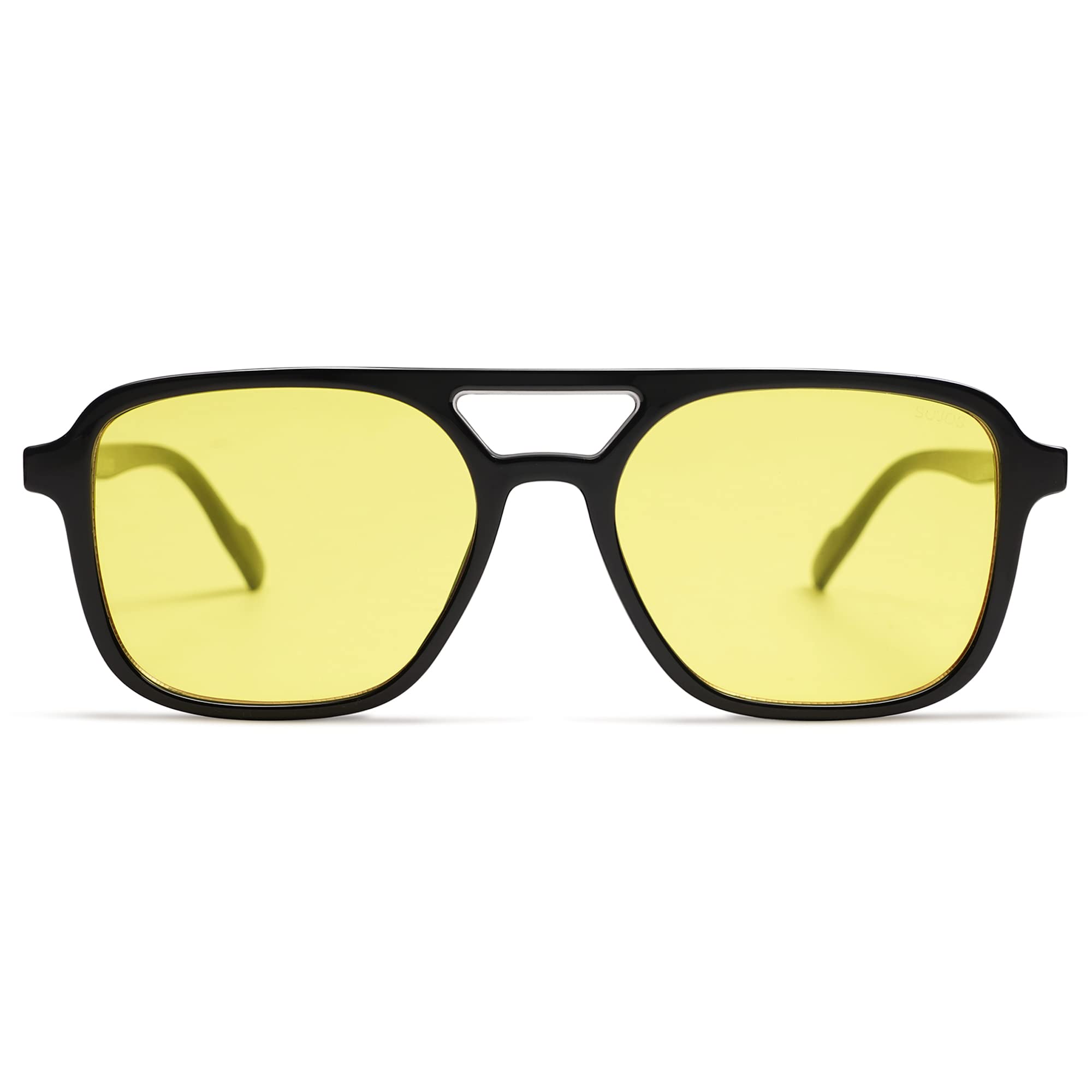 SOJOS Retro Aviator Sunglasses for Women Men,Trendy Rectangle Womens Mens Shades Sun Glasses SJ2202