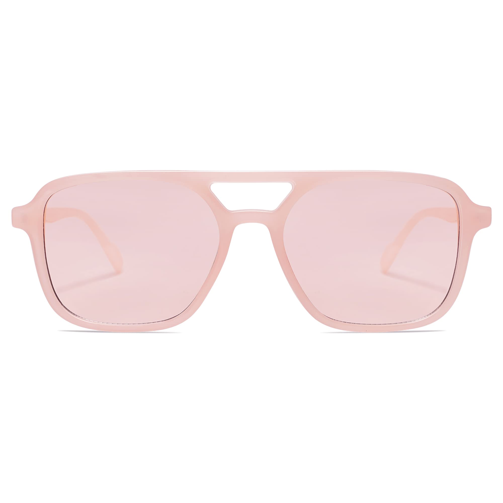 SOJOS Retro Aviator Sunglasses for Women Men,Trendy Rectangle Womens Mens Shades Sun Glasses SJ2202