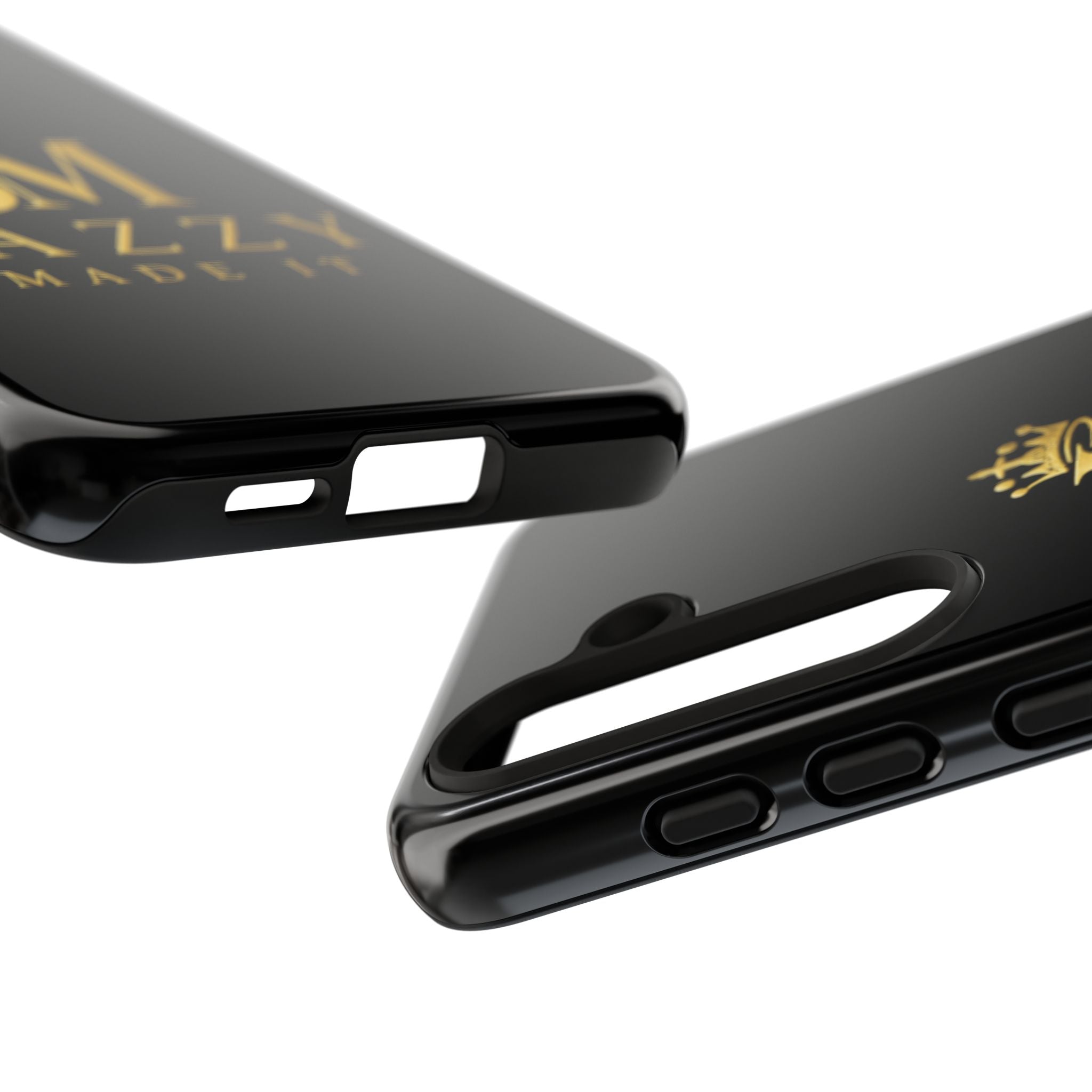 Phone Case — "Jazzy Made It" Black & Gold Tough Case