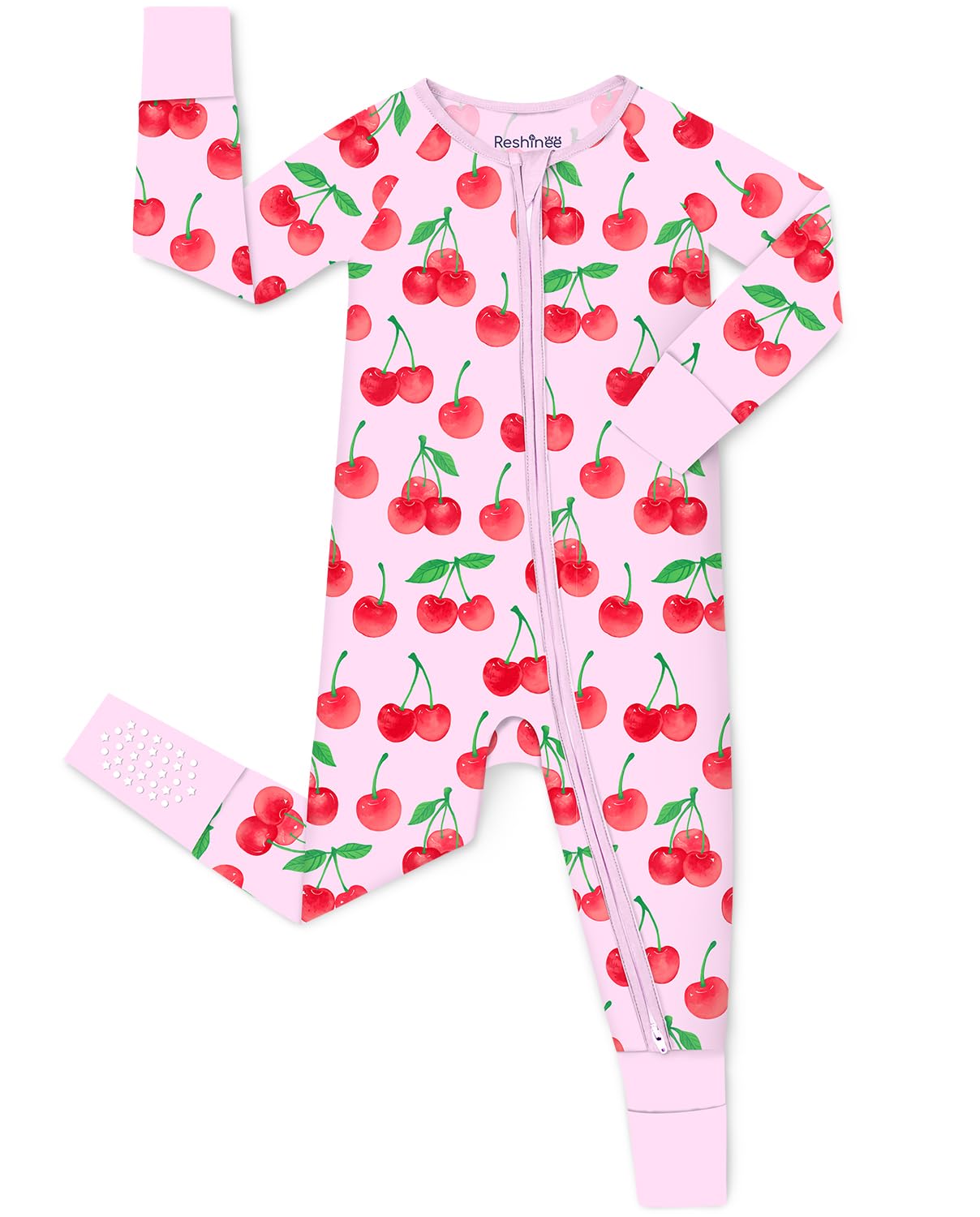 babee Reshinee Bamboo Viscose Baby Footie Pajama, Zipper Pajamas for Baby Boys & Baby Girls 0-24M