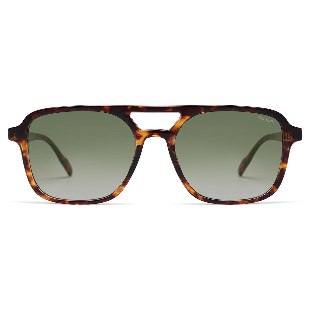 SOJOS Retro Aviator Sunglasses for Women Men,Trendy Rectangle Womens Mens Shades Sun Glasses SJ2202