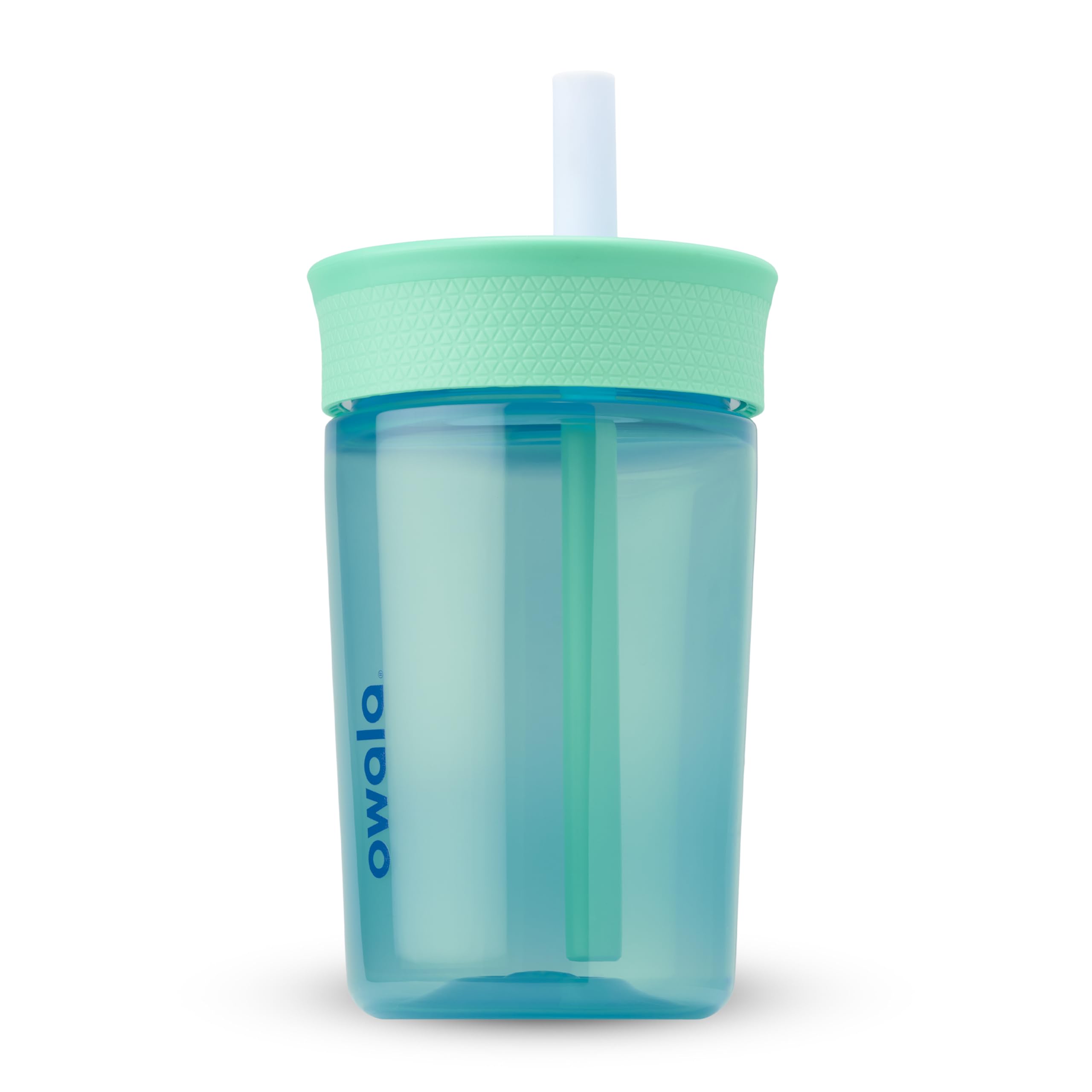 Owala Kids Insulation Stainless Steel Tumbler with Spill Resistant Flexible Straw, Easy to Clean, Kids Water Bottle, Great for Travel, Dishwasher Safe, 12 Oz, Pink and Purple (Lilac Rocket)