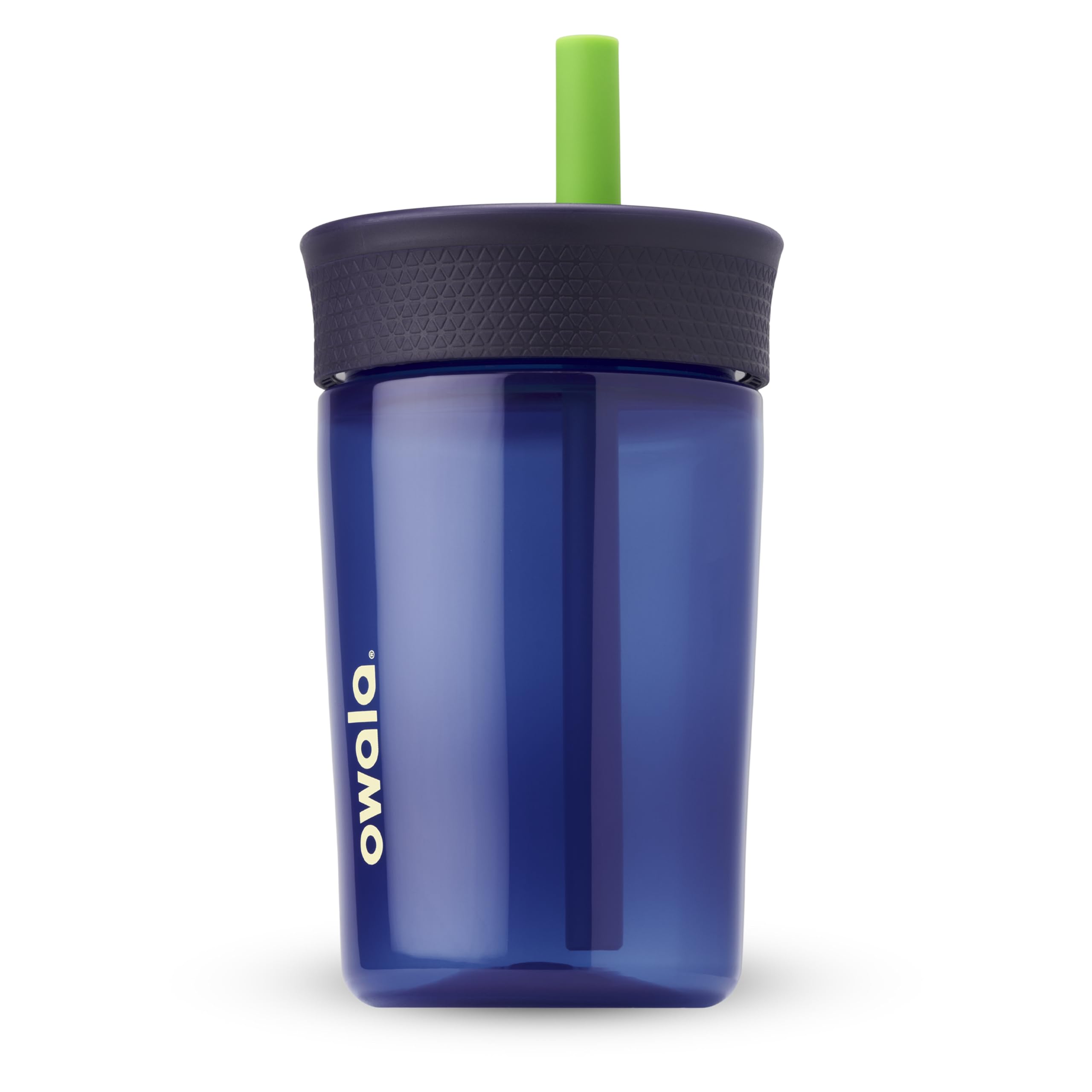 Owala Kids Insulation Stainless Steel Tumbler with Spill Resistant Flexible Straw, Easy to Clean, Kids Water Bottle, Great for Travel, Dishwasher Safe, 12 Oz, Pink and Purple (Lilac Rocket)