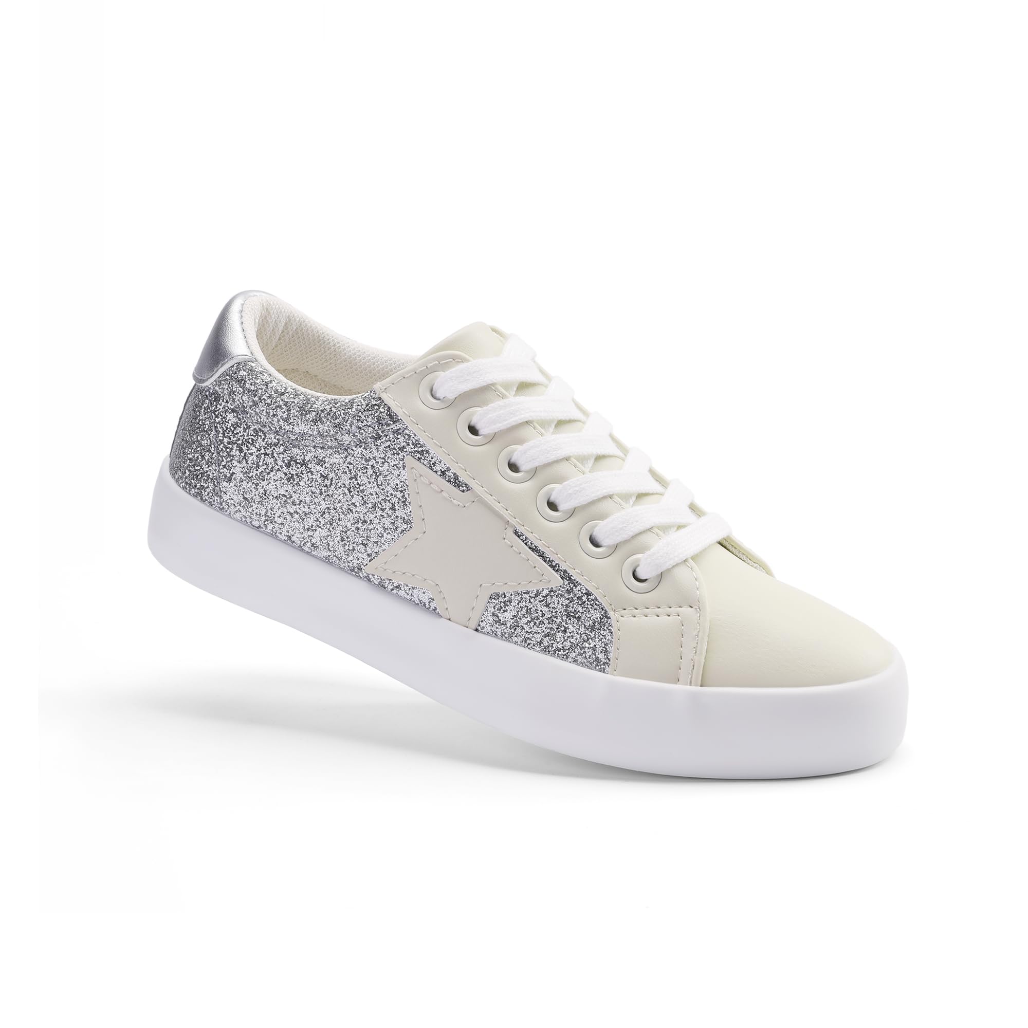 FabKids Kids Sneakers Boys Girls White Shoes Low Top Lace Up Footwear for Toddler Little Kid Big Kid