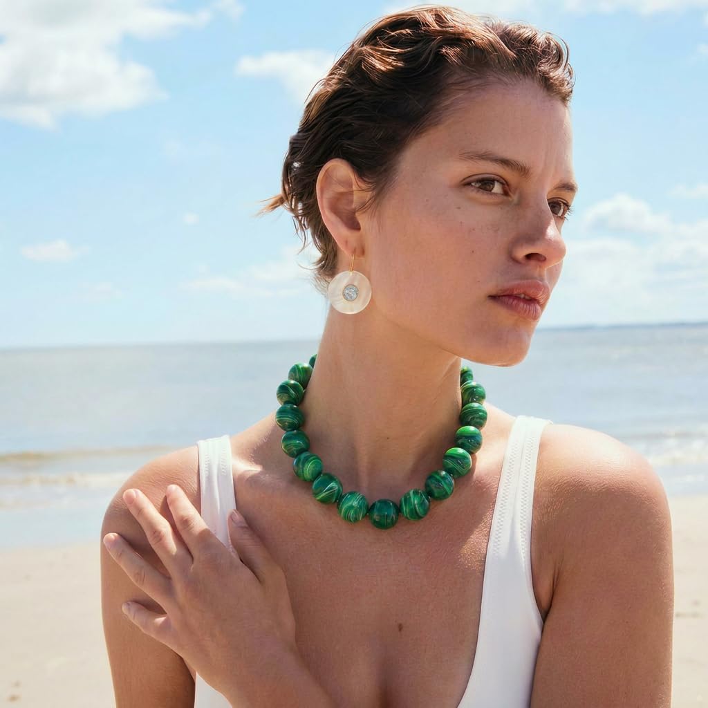 LILIE&WHITE Colorful Chunky Bead Necklaces For Women Trendy Boho Collar Statement Necklace Choker Summer Beach Jewelry Birthday Gift For Her